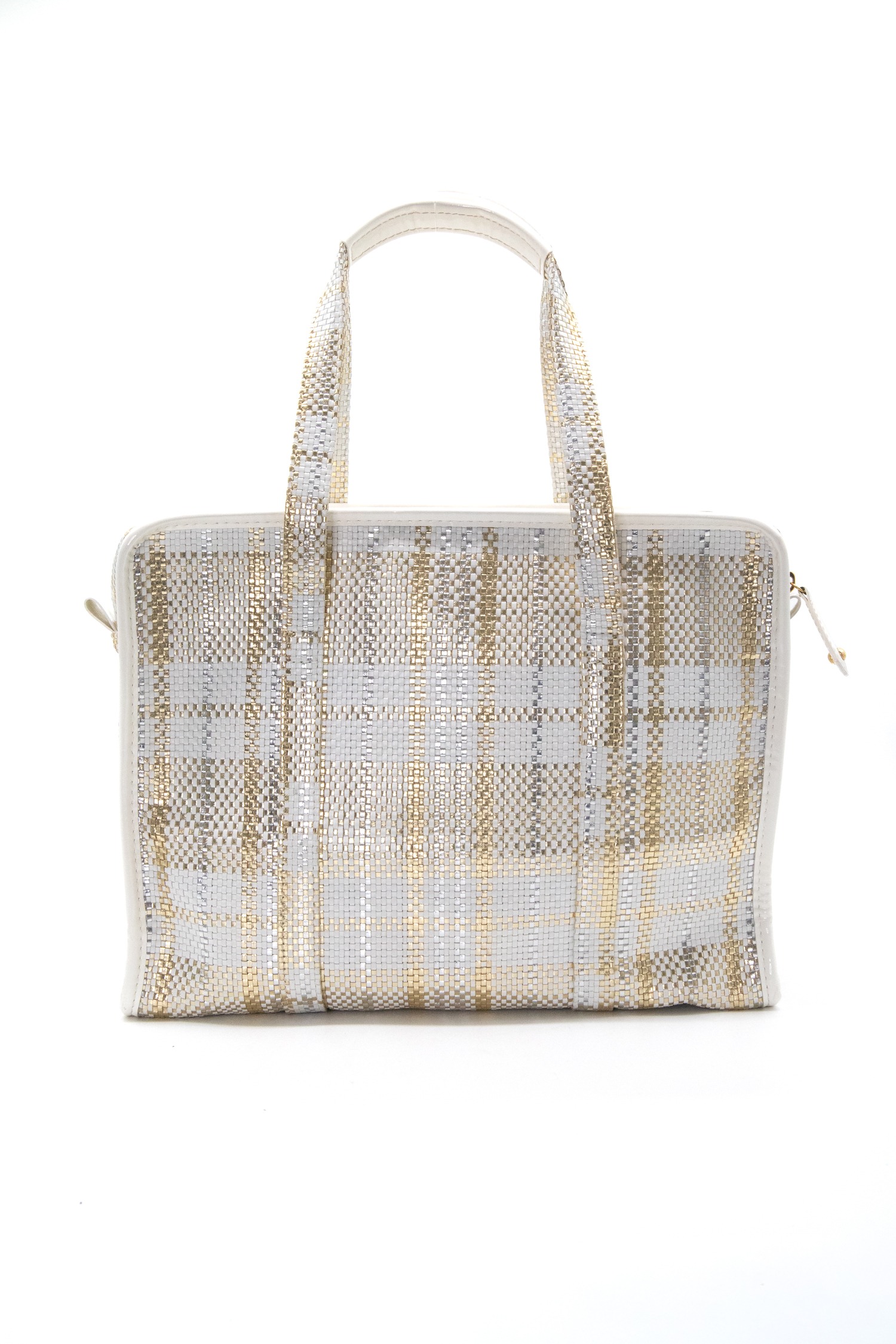 Louis Vuitton "Barbes" Shopper in Ecru und Gold