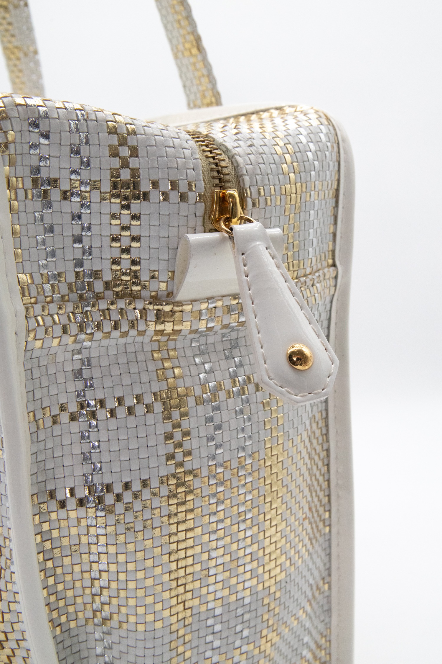 Louis Vuitton "Barbes" Shopper in Ecru und Gold