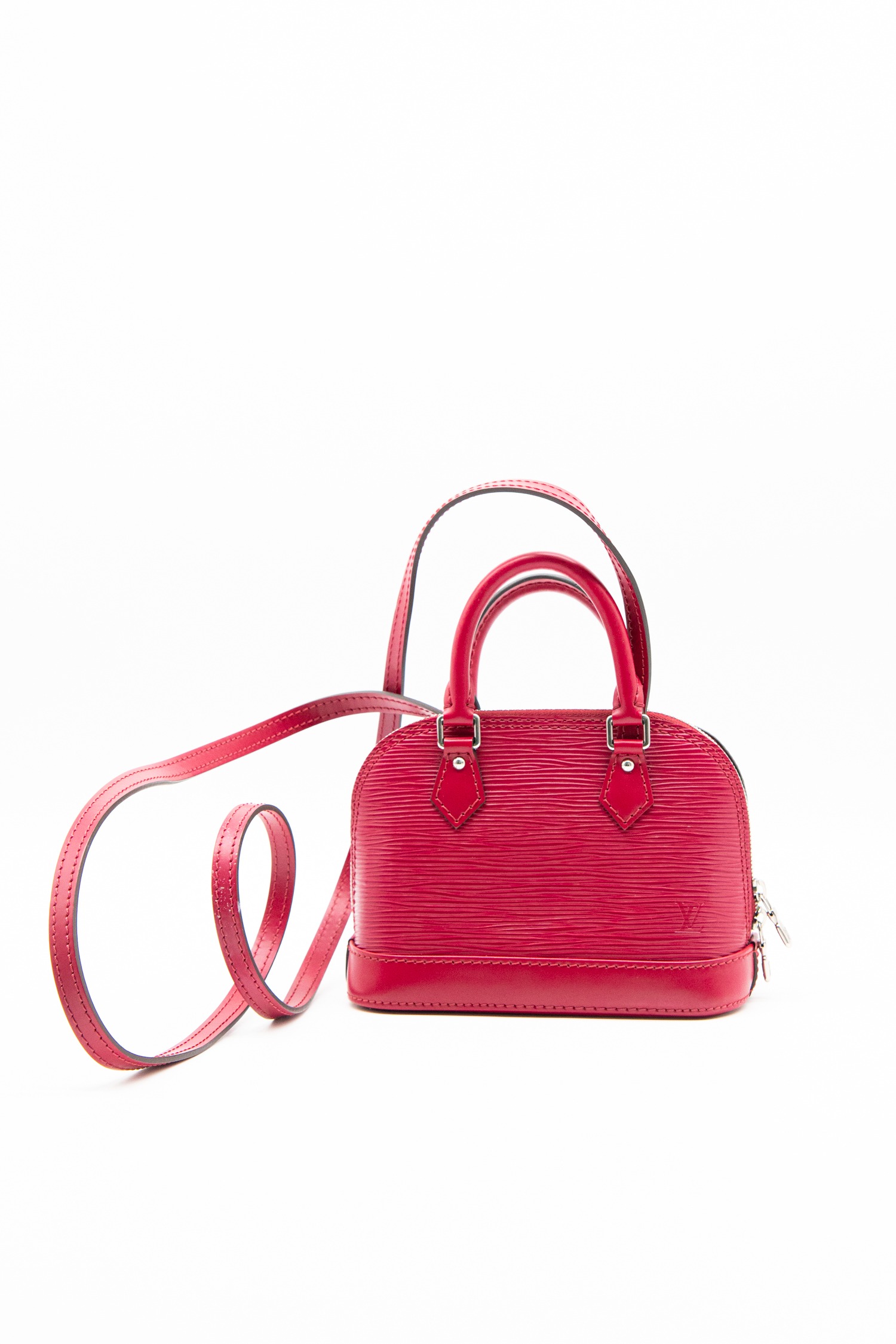 Louis Vuitton "Nano Alma" Epi Leder Umhängetasche in Cyclam