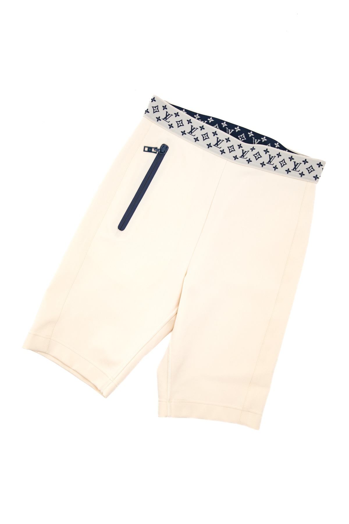 Louis Vuitton Radlerhose in Ecru und Dunkelblau
