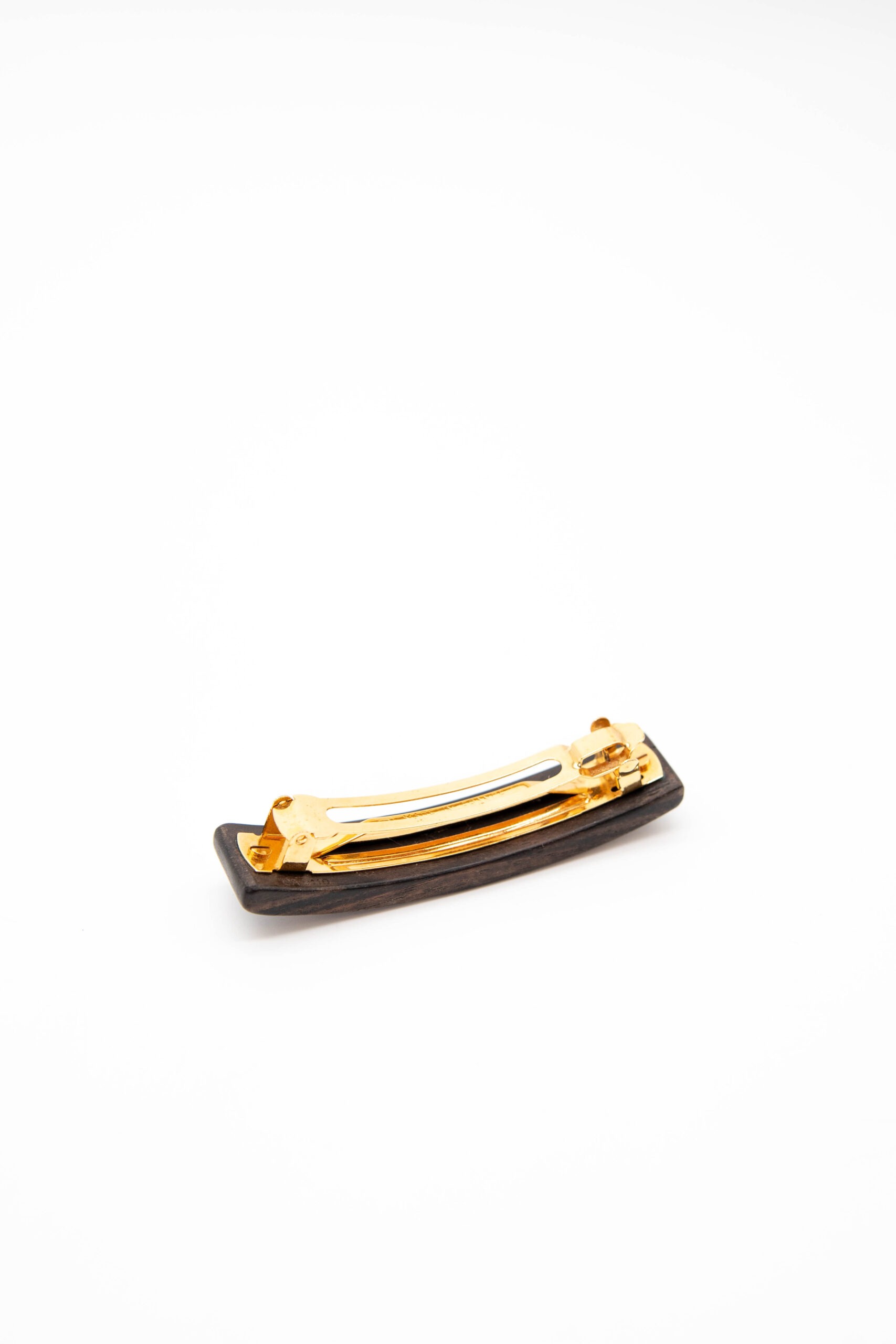 Louis Vuitton Haarspange mit Monogramm in Dunkelbraun und Gold