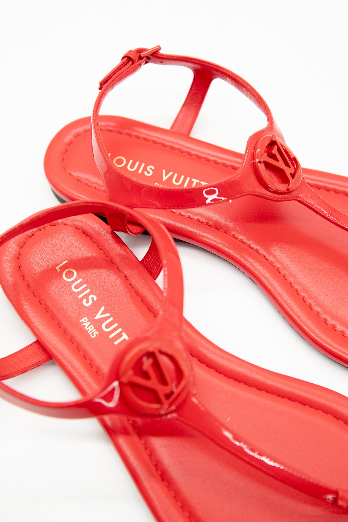 Louis Vuitton "Sunkiss" Sandalen in Rot