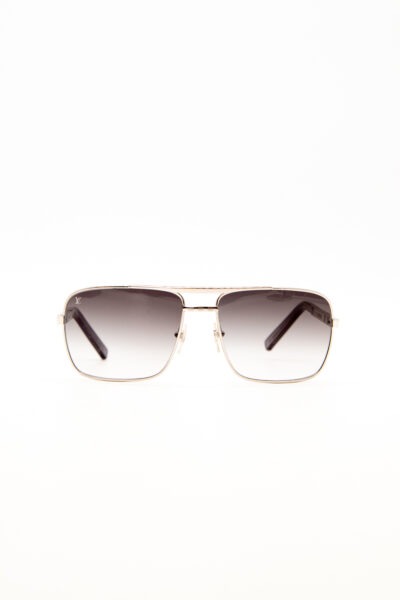 Louis Vuitton "Attitude" Sonnenbrille in Silber und Blau