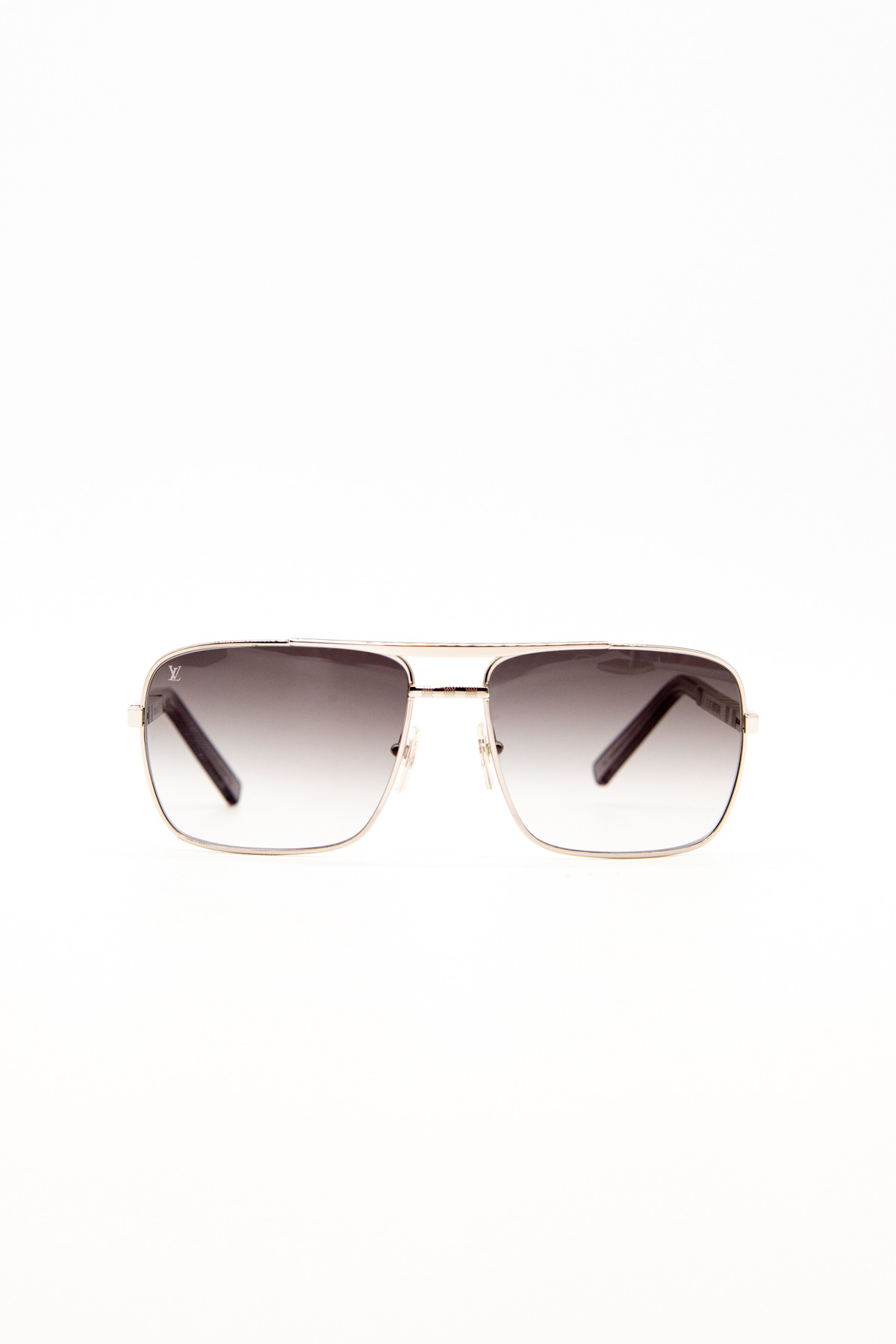 Louis Vuitton "Attitude" Sonnenbrille in Silber und Blau