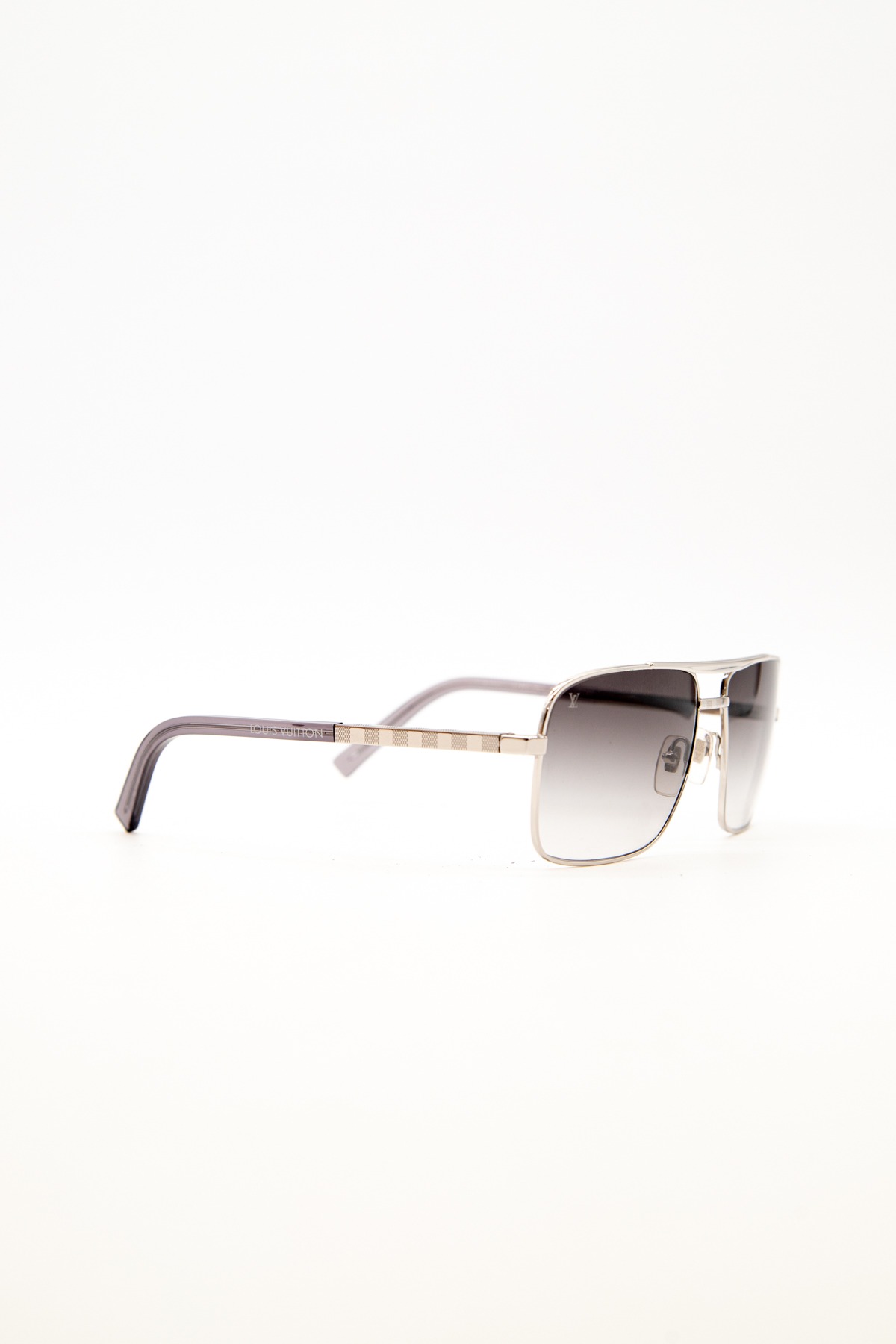 Louis Vuitton "Attitude" Sonnenbrille in Silber und Blau
