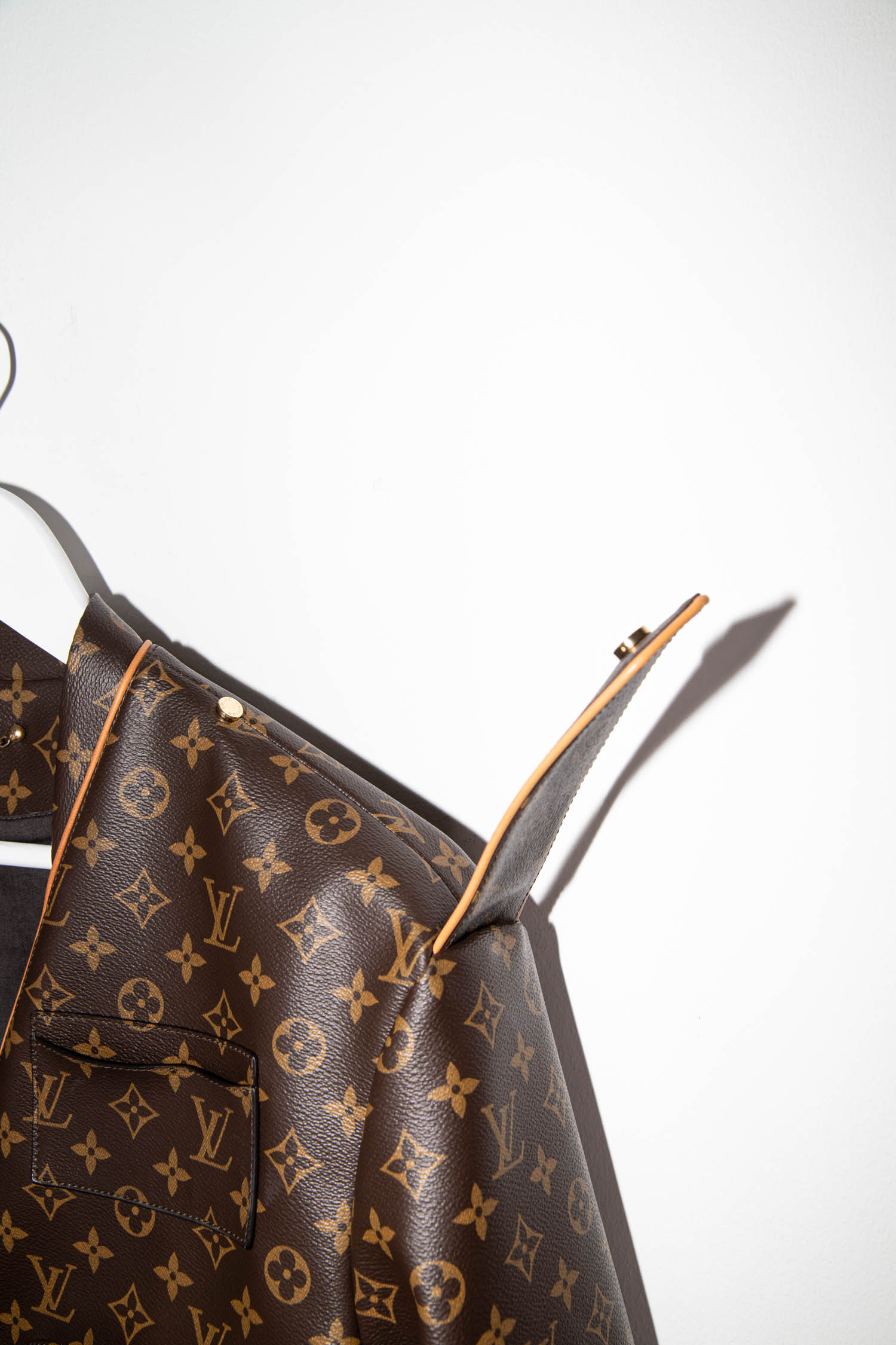 Louis Vuitton "Virgil Abloh AW19" Monogram Lederjacke