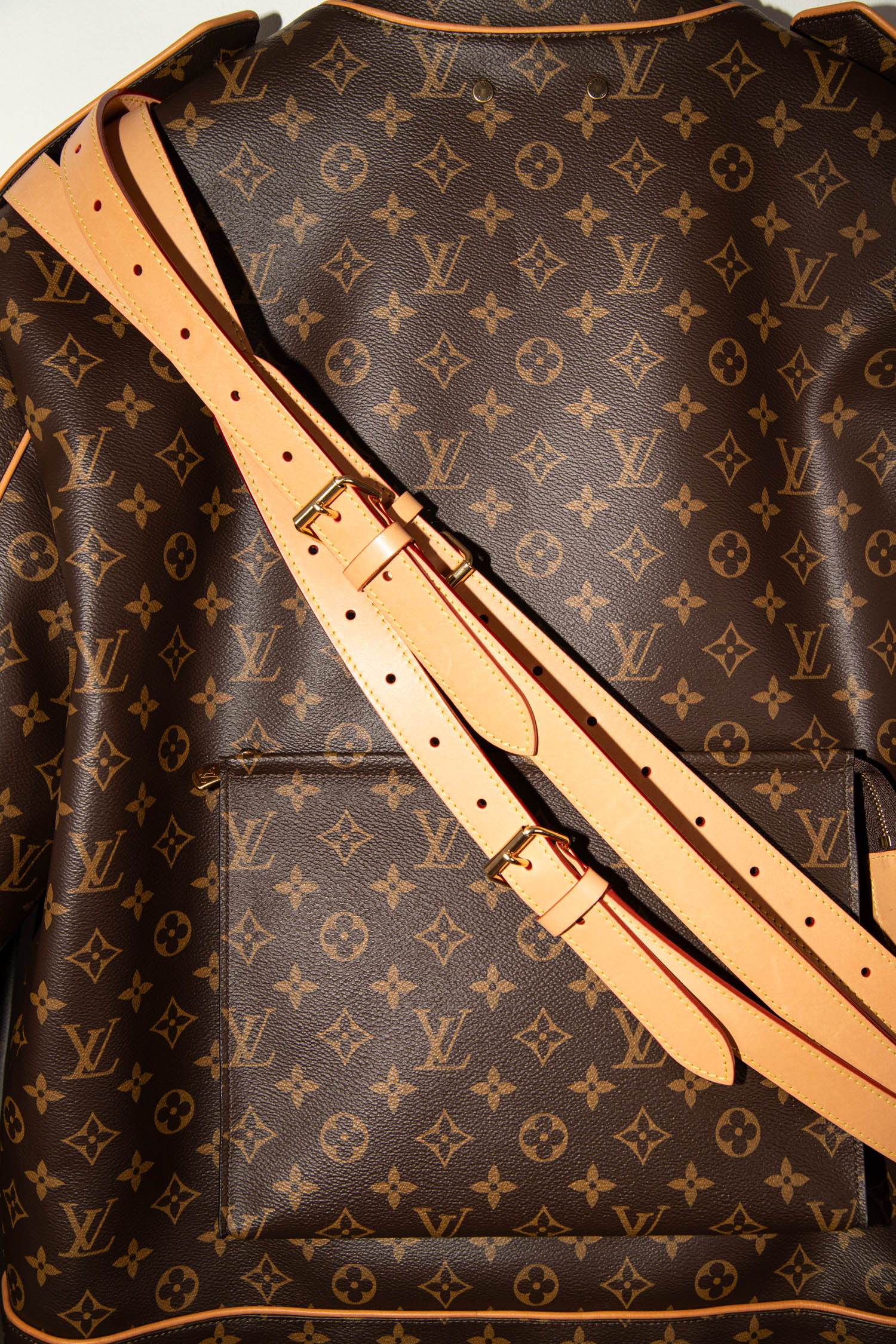 Louis Vuitton "Virgil Abloh AW19" Monogram Lederjacke
