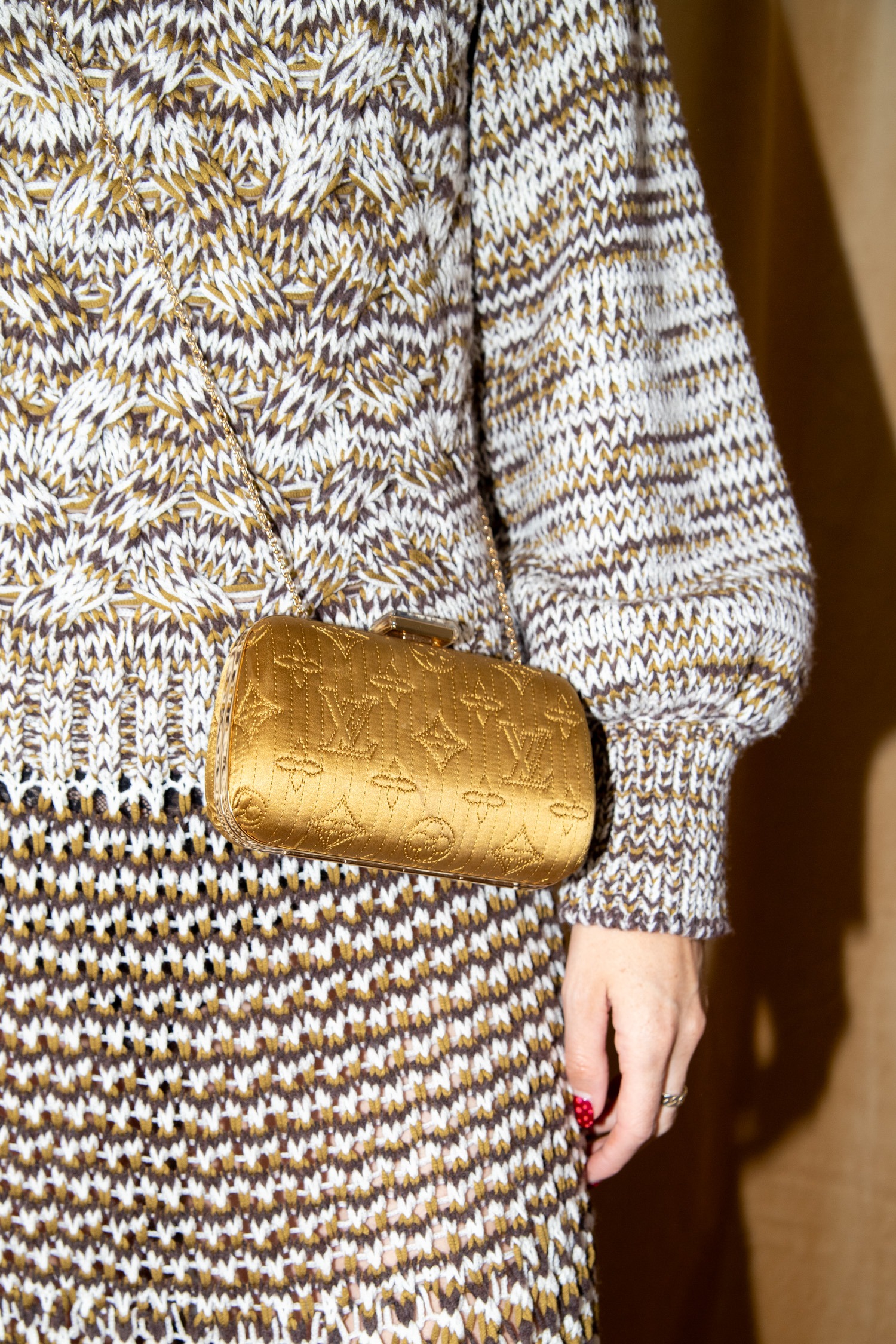 Louis Vuitton "Minaudiere Monogram Motard" Tasche in Gold