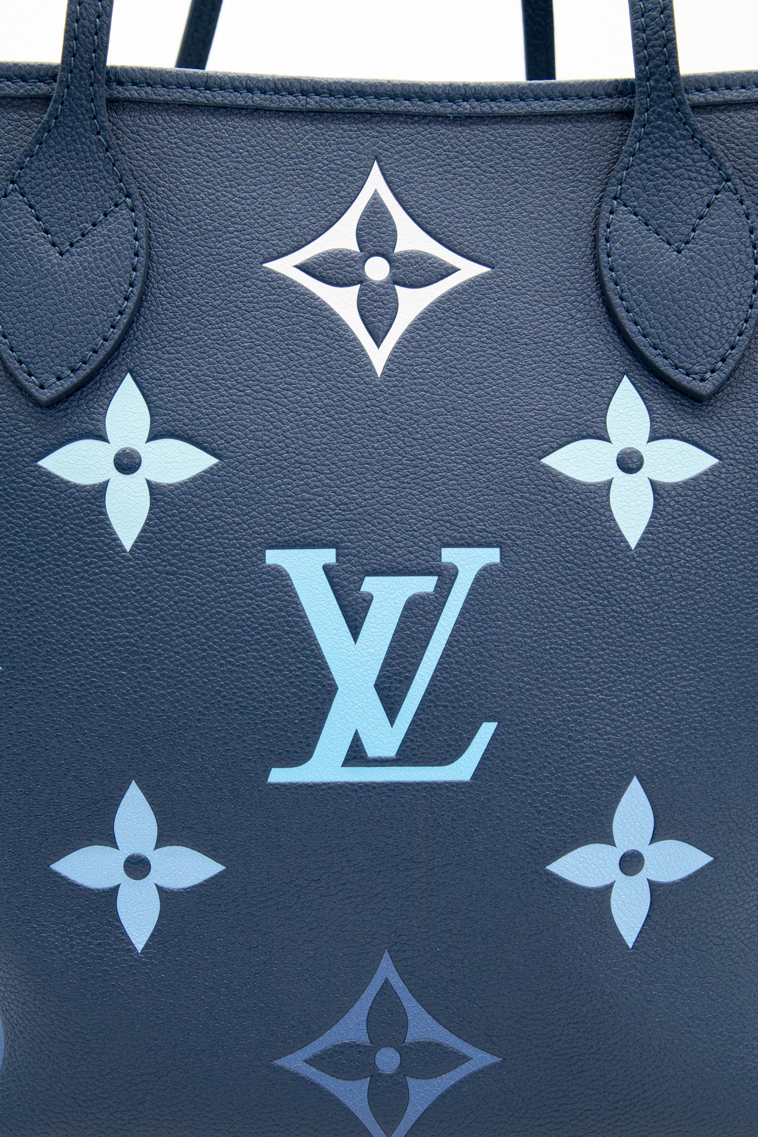 Louis Vuitton "Gradient Blue Neverfull" Shopper in Blau