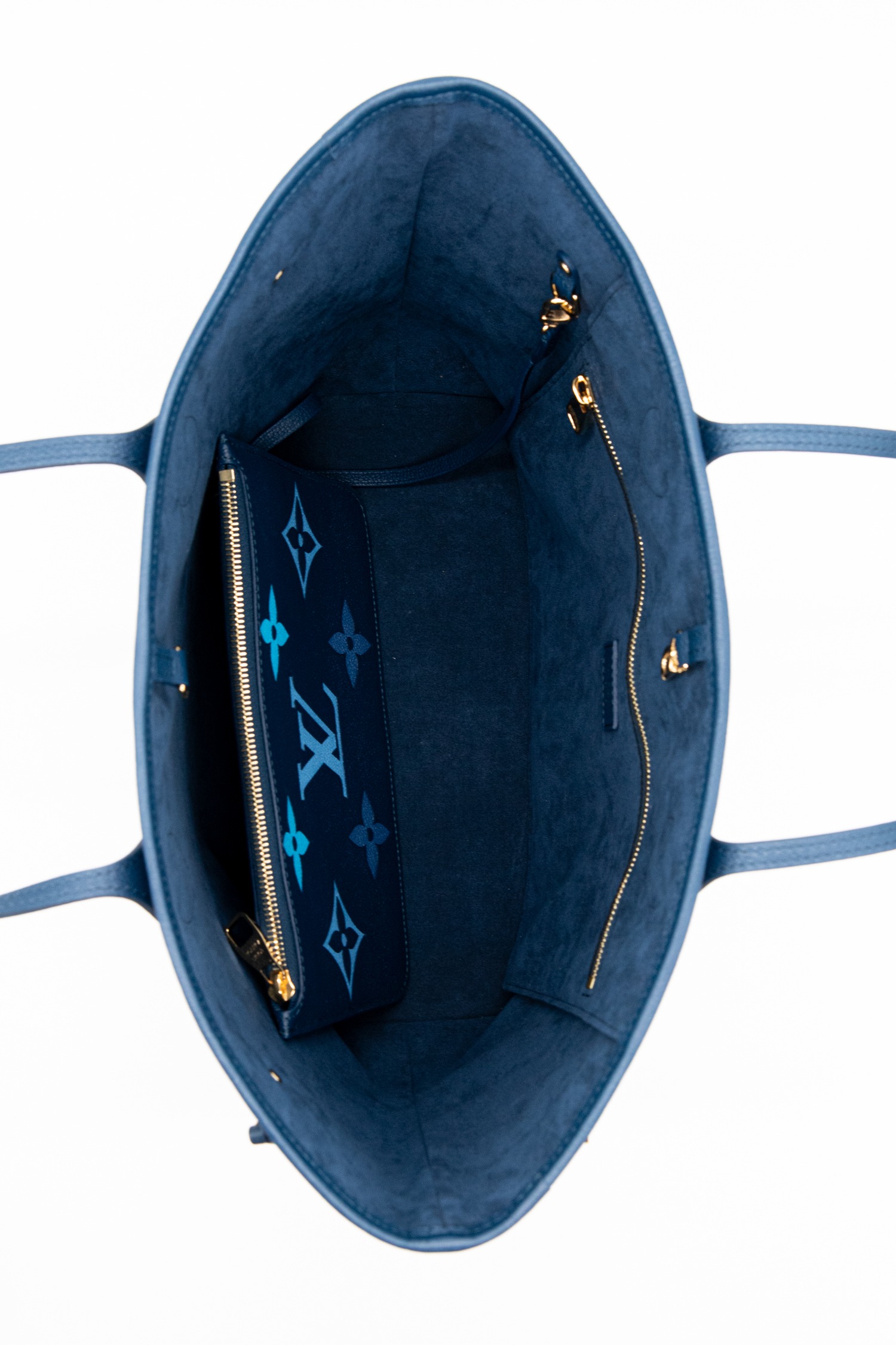 Louis Vuitton "Gradient Blue Neverfull" Shopper in Blau