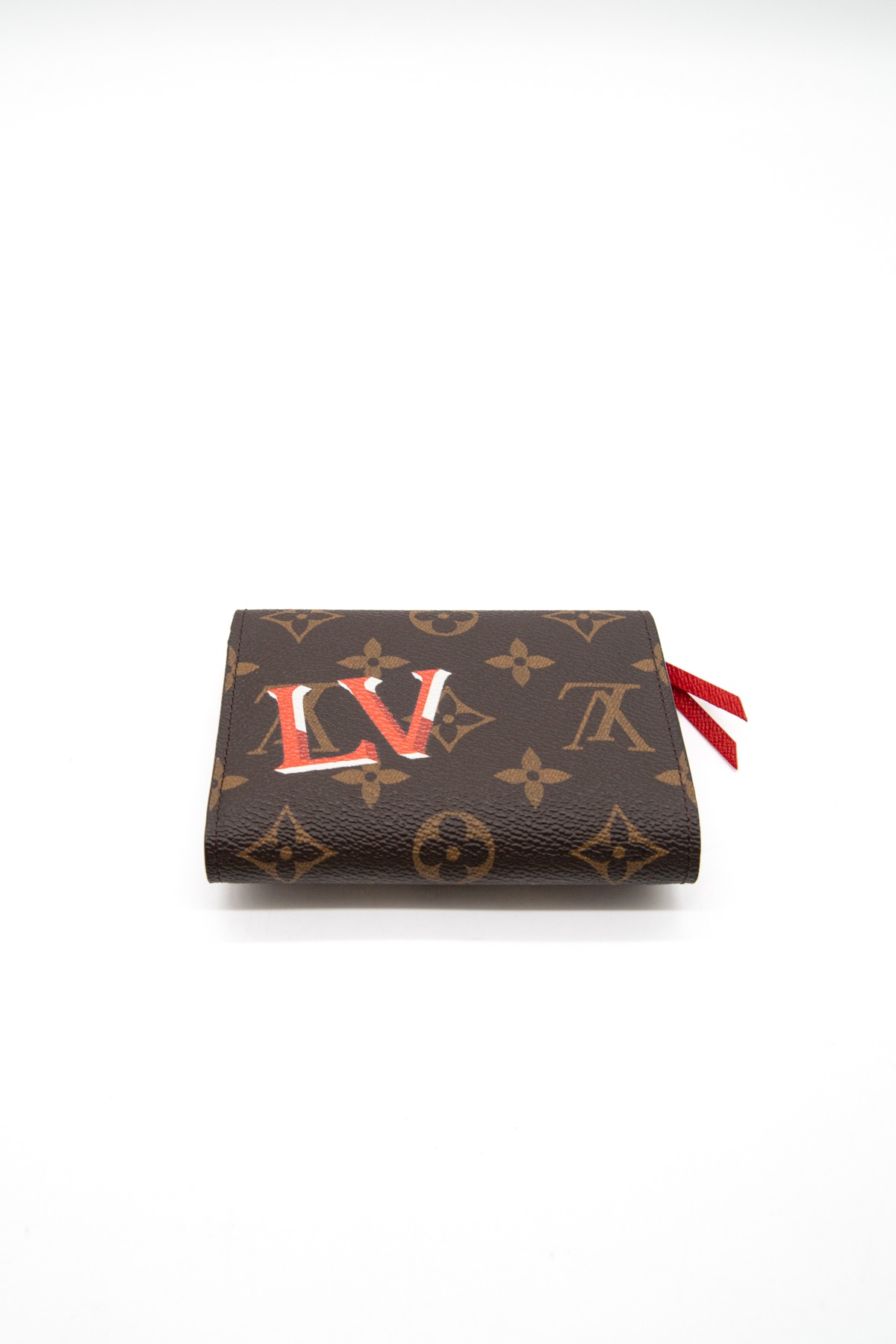 Louis Vuitton "Victorine My LV World Tour" Portemonnaie in Braun