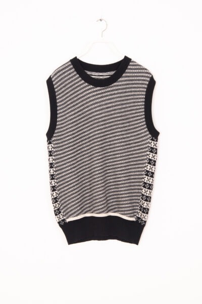 Maison Margiela Pullunder in Schwarz und Ecru
