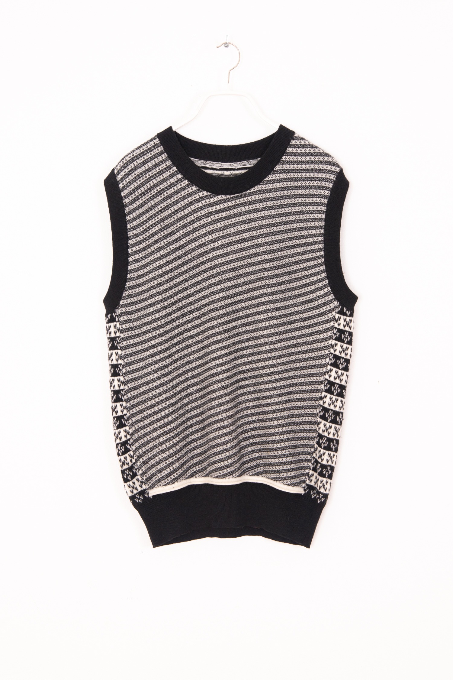 Maison Margiela Pullunder in Schwarz und Ecru