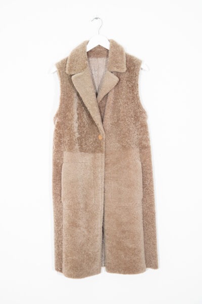 Manzoni 24 Lammfellweste in Beige