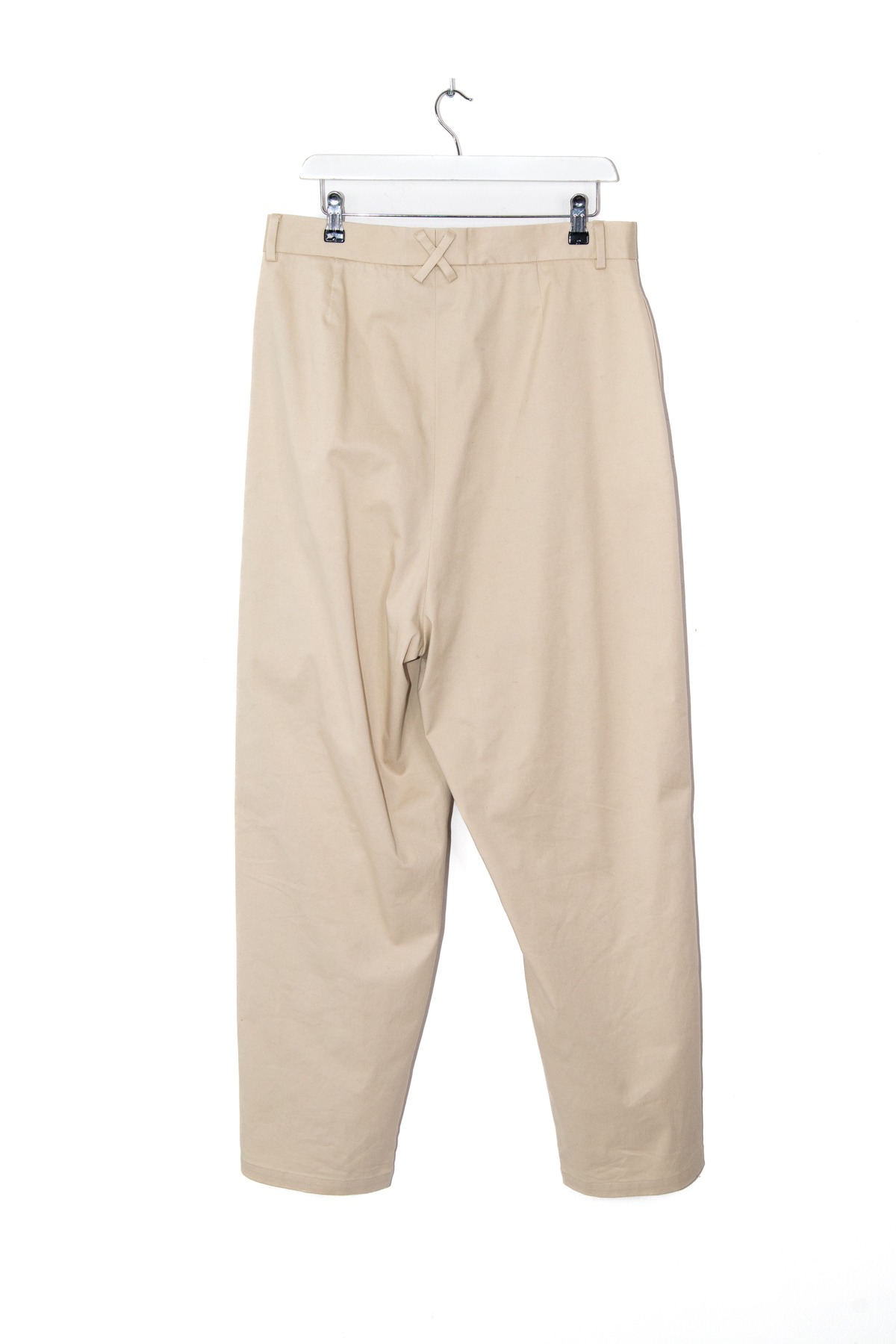 Marcelo Burlon Hose in Hellbeige und Weiß