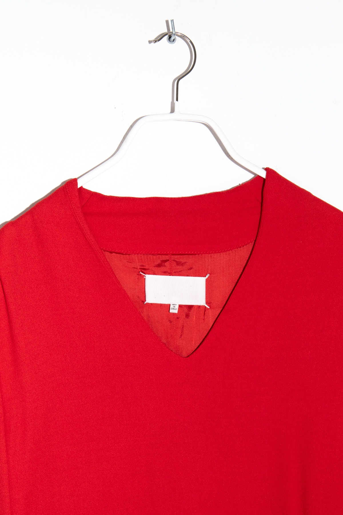 Maison Margiela langärmliges Midikleid in Rot