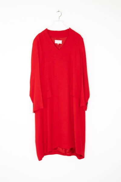 Maison Margiela langärmliges Midikleid in Rot