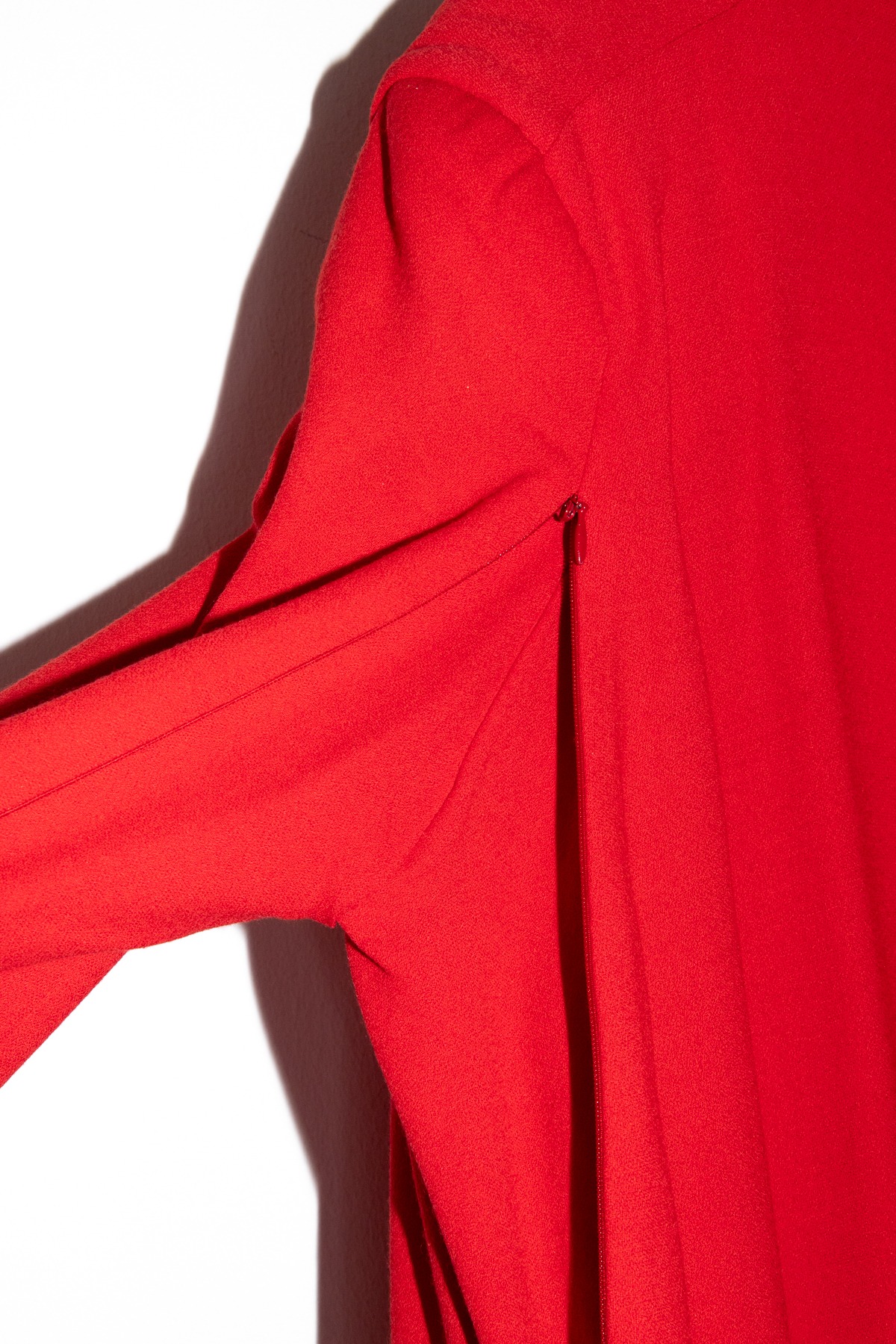 Maison Margiela langärmliges Midikleid in Rot