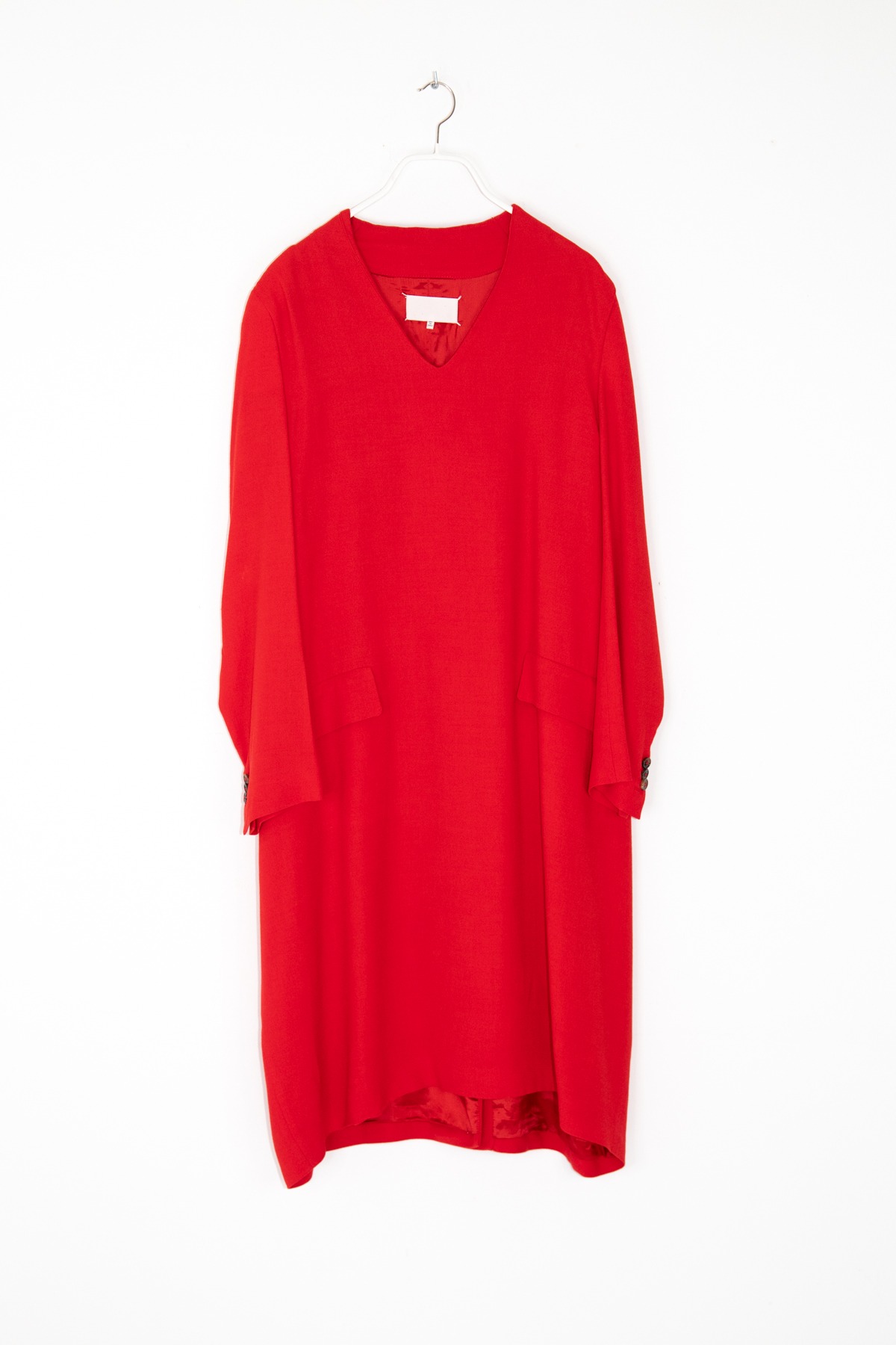 Maison Margiela langärmliges Midikleid in Rot