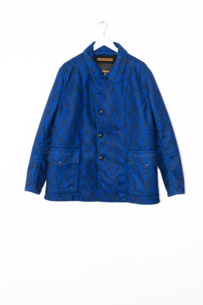 Matricola 50 Jacke mit Muster in Blau und Schwarz
