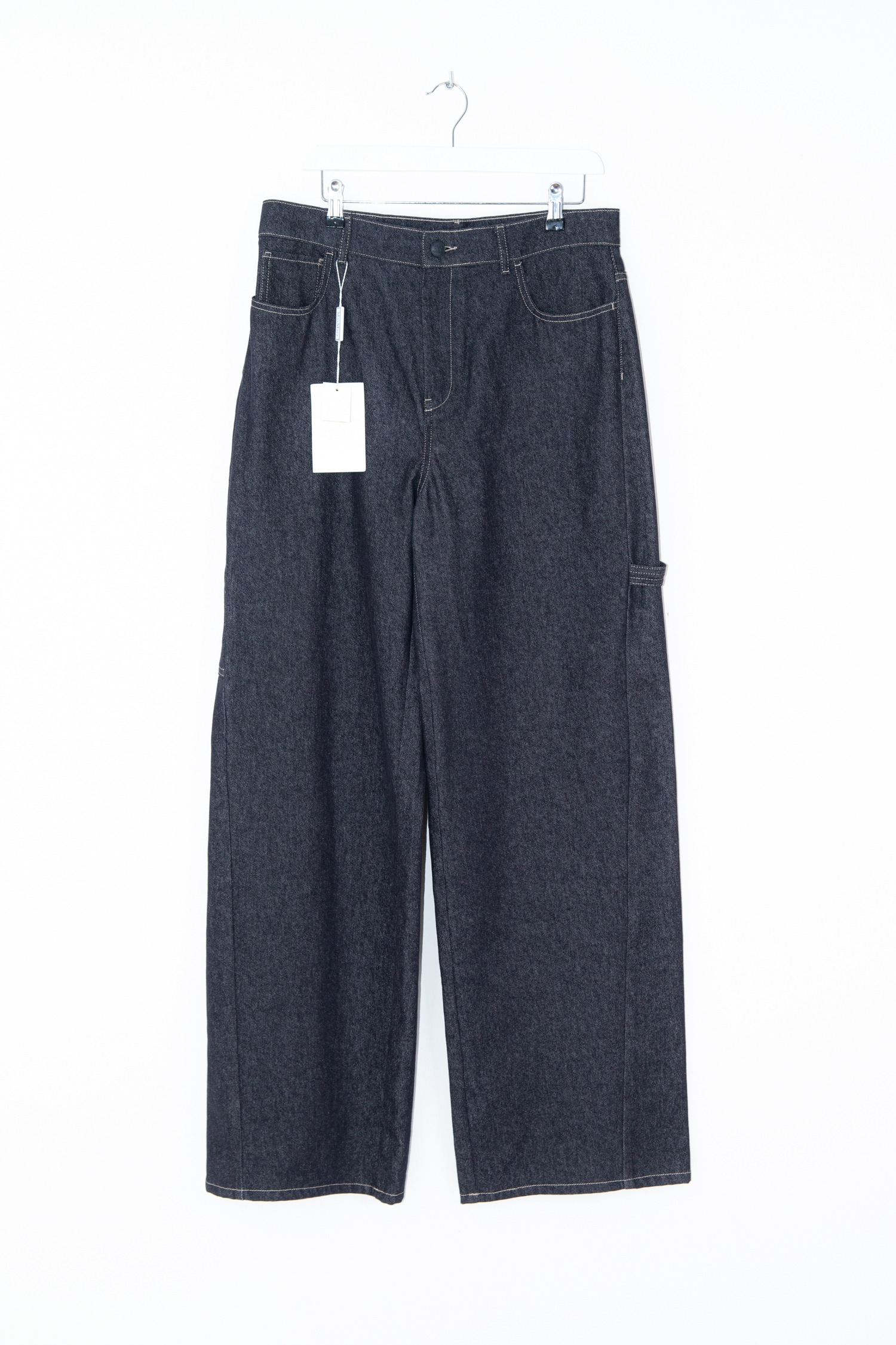 Max Mara Jeans im Workwear-Look in Dunkelblau