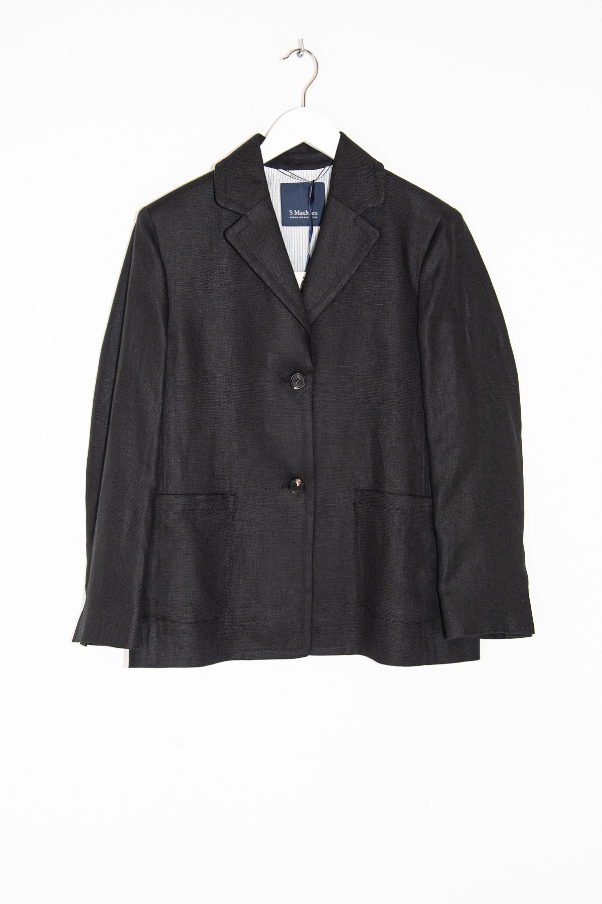 S'Max Mara Blazer aus Leinen in Schwarz