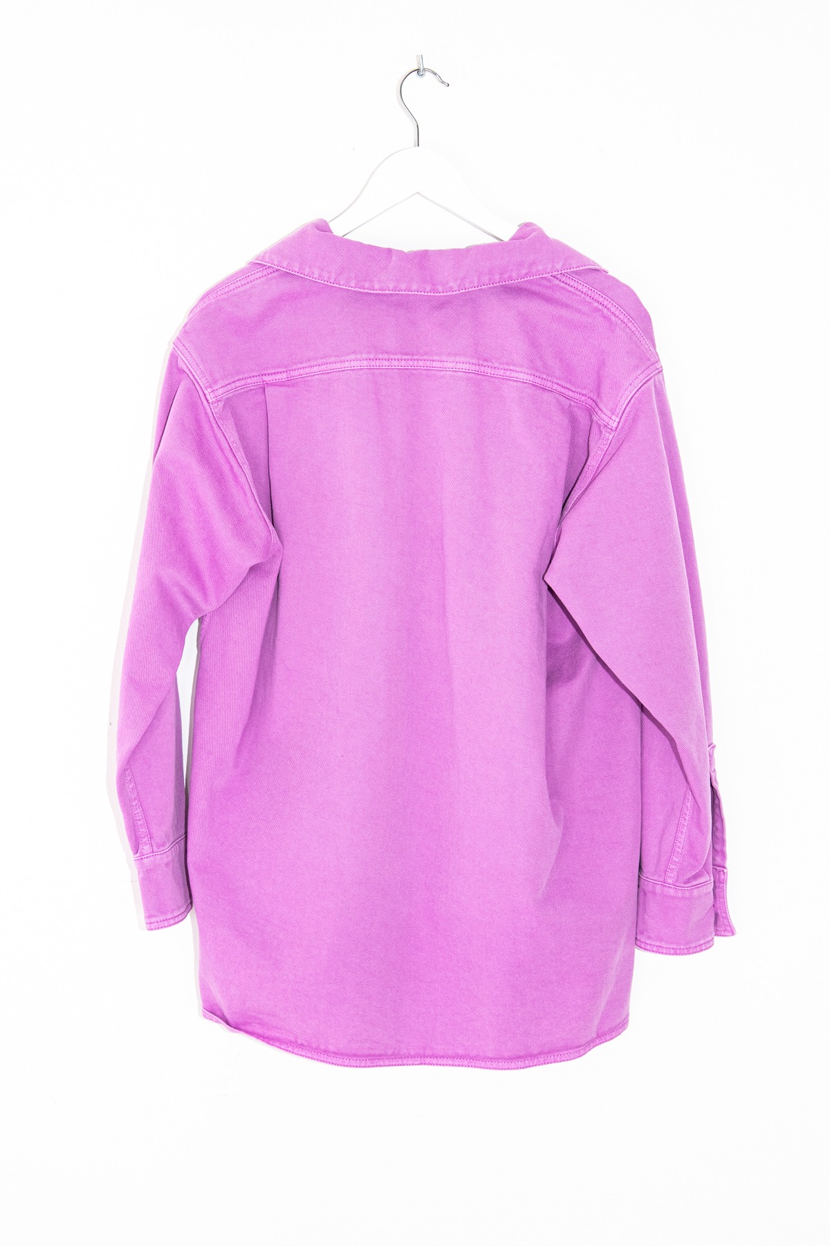 Max Mara "Loretta" Oversized Hemdbluse in Lila