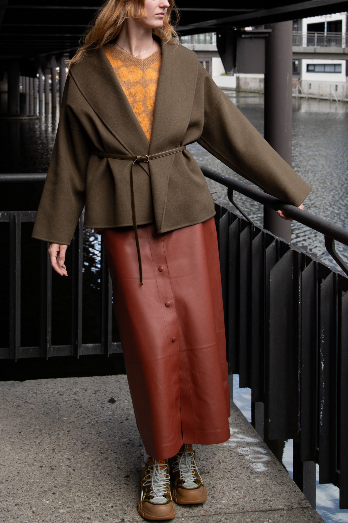 Max Mara "Robenmantel" in Oliv
