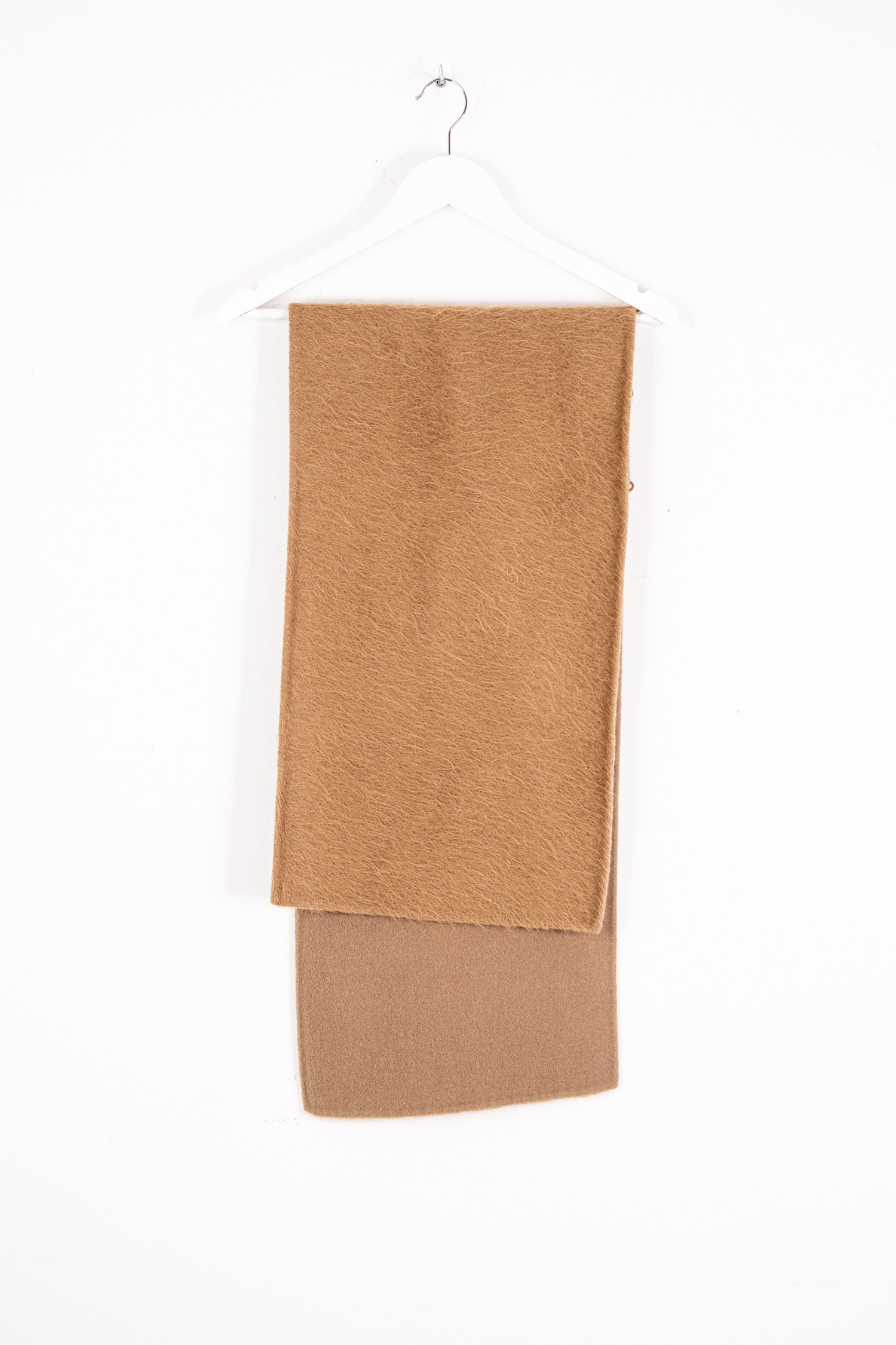 Max Mara Studio "Cappotto" Mantel mit Schal in Camel