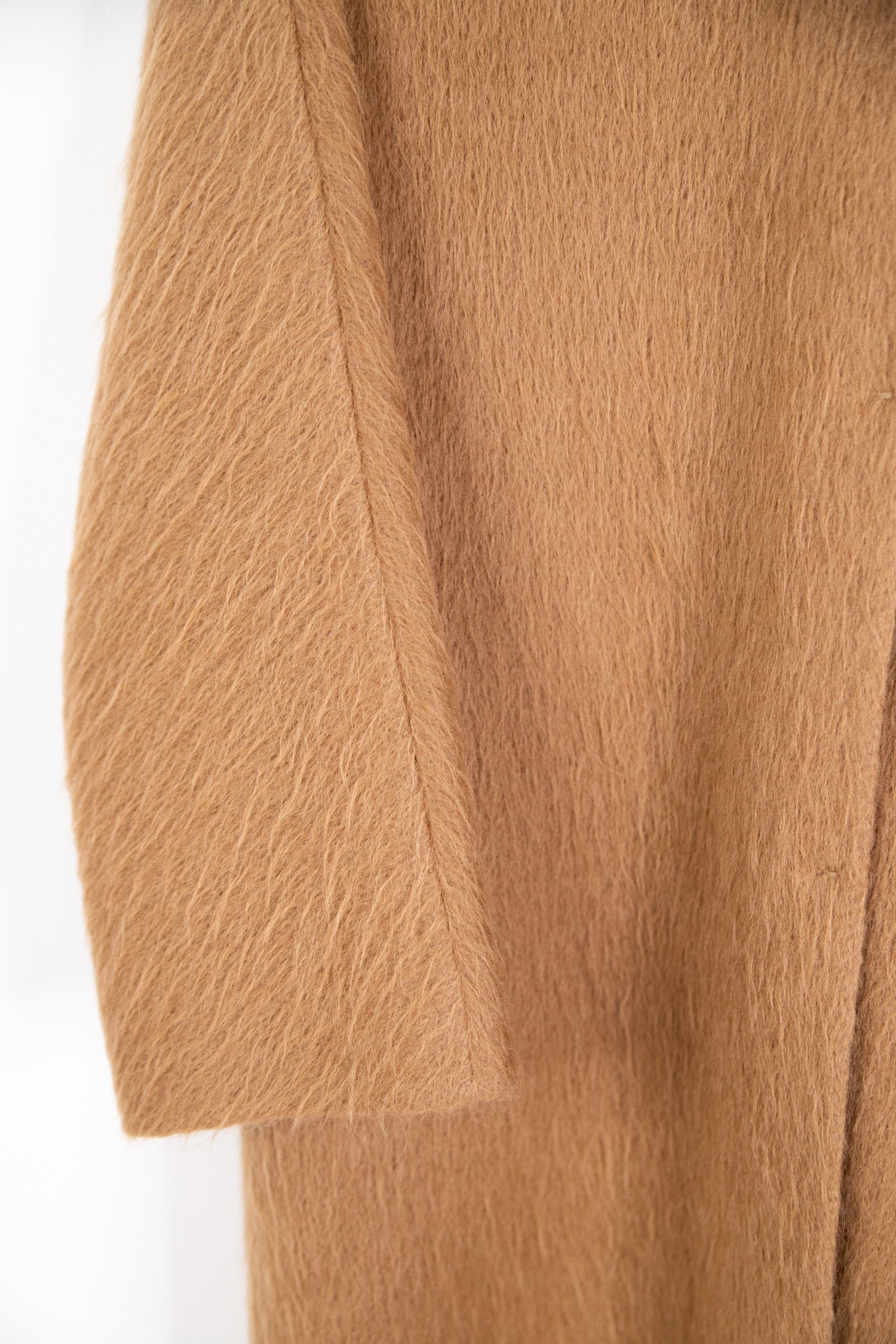 Max Mara Studio "Cappotto" Mantel mit Schal in Camel