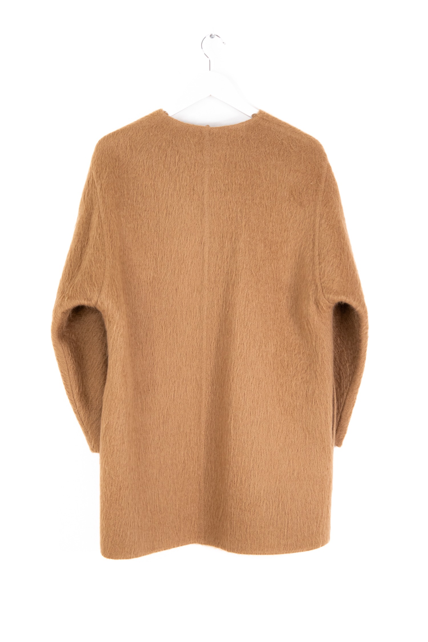Max Mara Studio "Cappotto" Mantel mit Schal in Camel