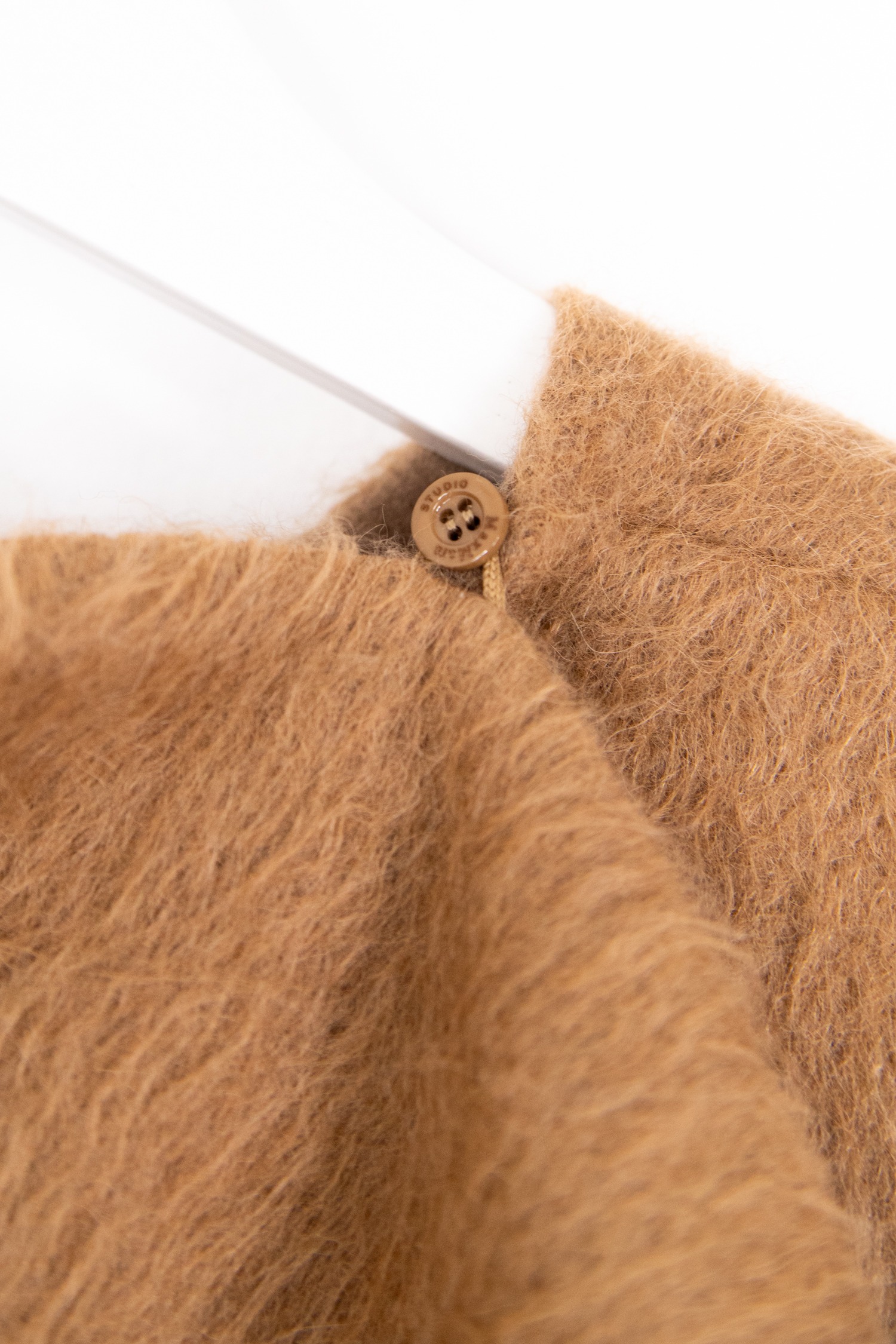 Max Mara Studio "Cappotto" Mantel mit Schal in Camel