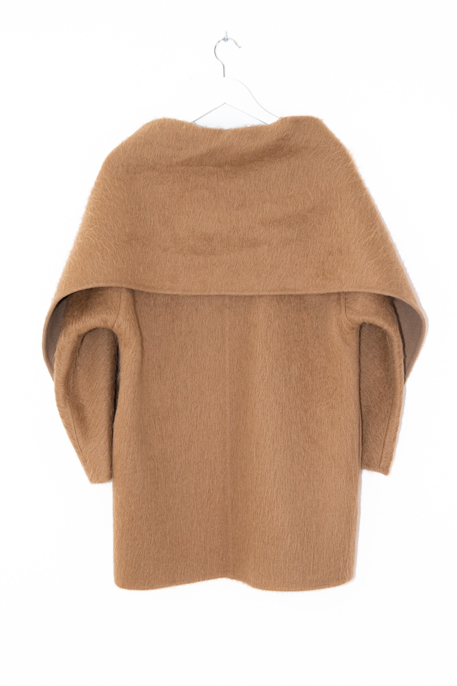 Max Mara Studio "Cappotto" Mantel mit Schal in Camel