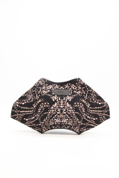 Alexander McQueen Clutch in Schwarz, Bunt und Silber