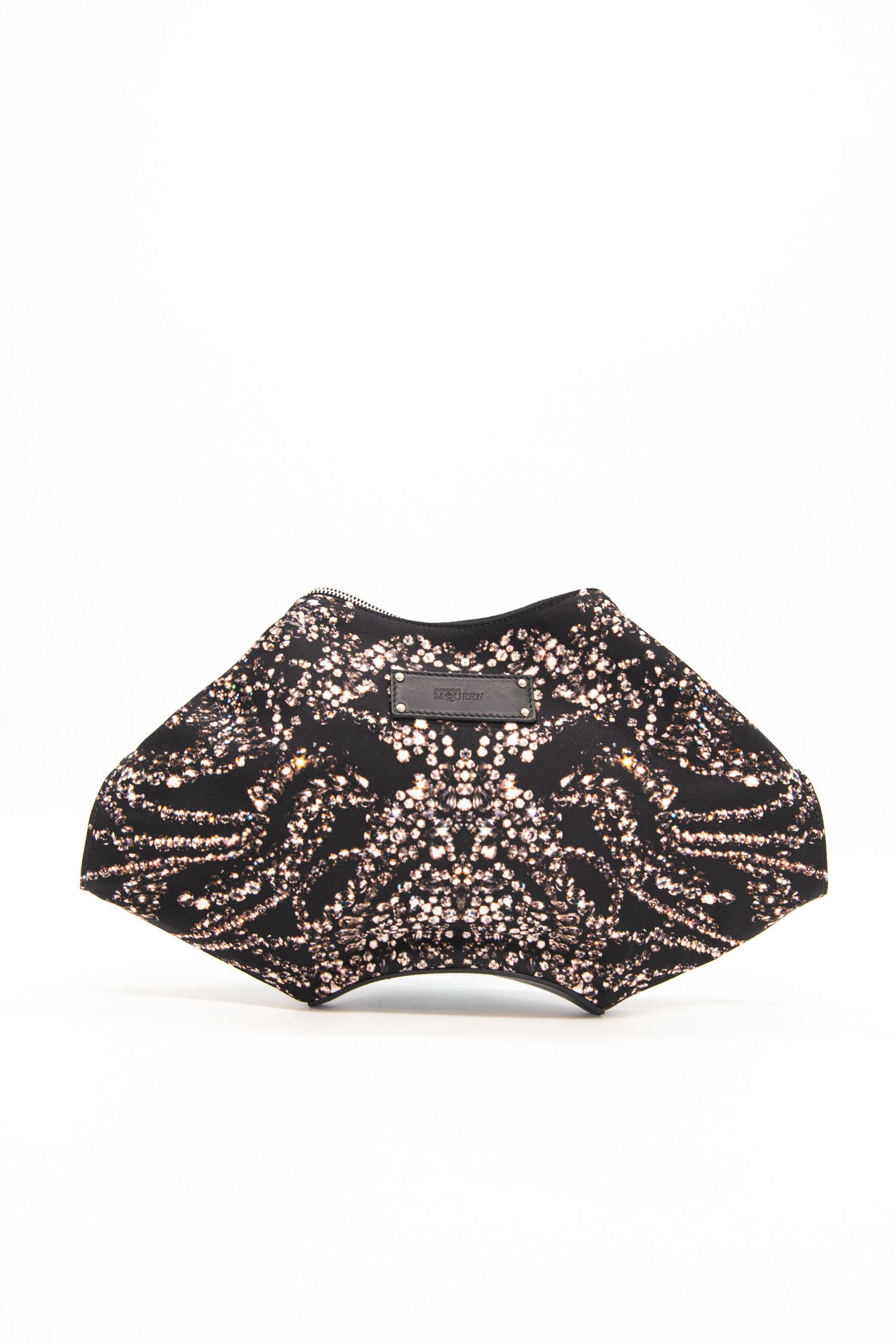 Alexander McQueen Clutch in Schwarz, Bunt und Silber