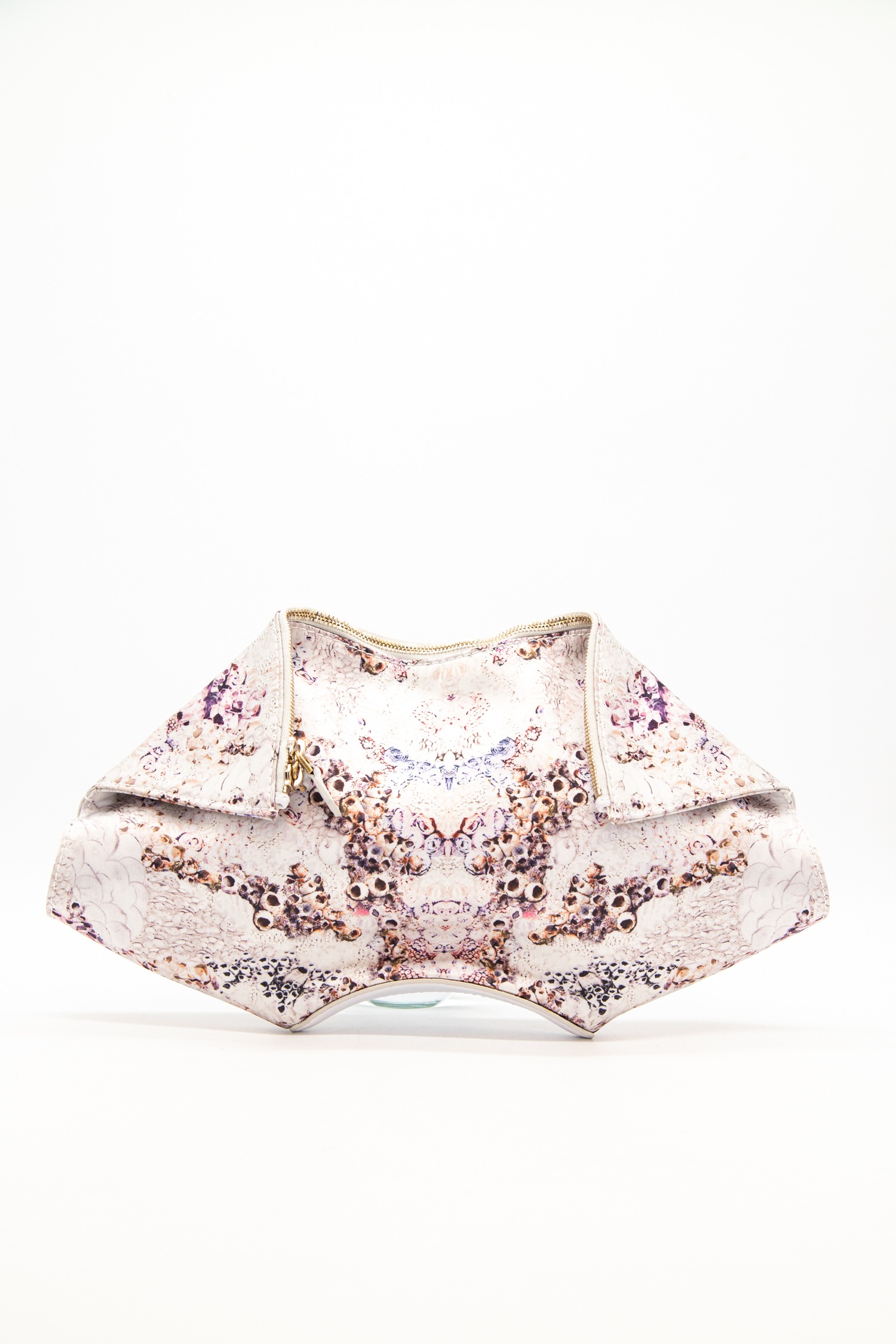 Alexander McQueen Clutch in Weiß, Bunt und Gold
