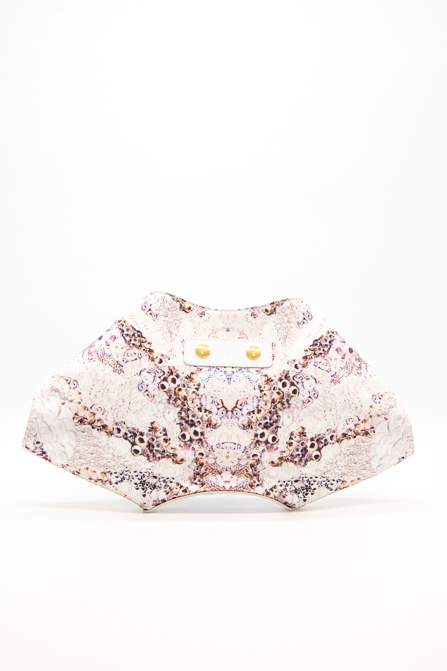 Alexander McQueen Clutch in Weiß, Bunt und Gold