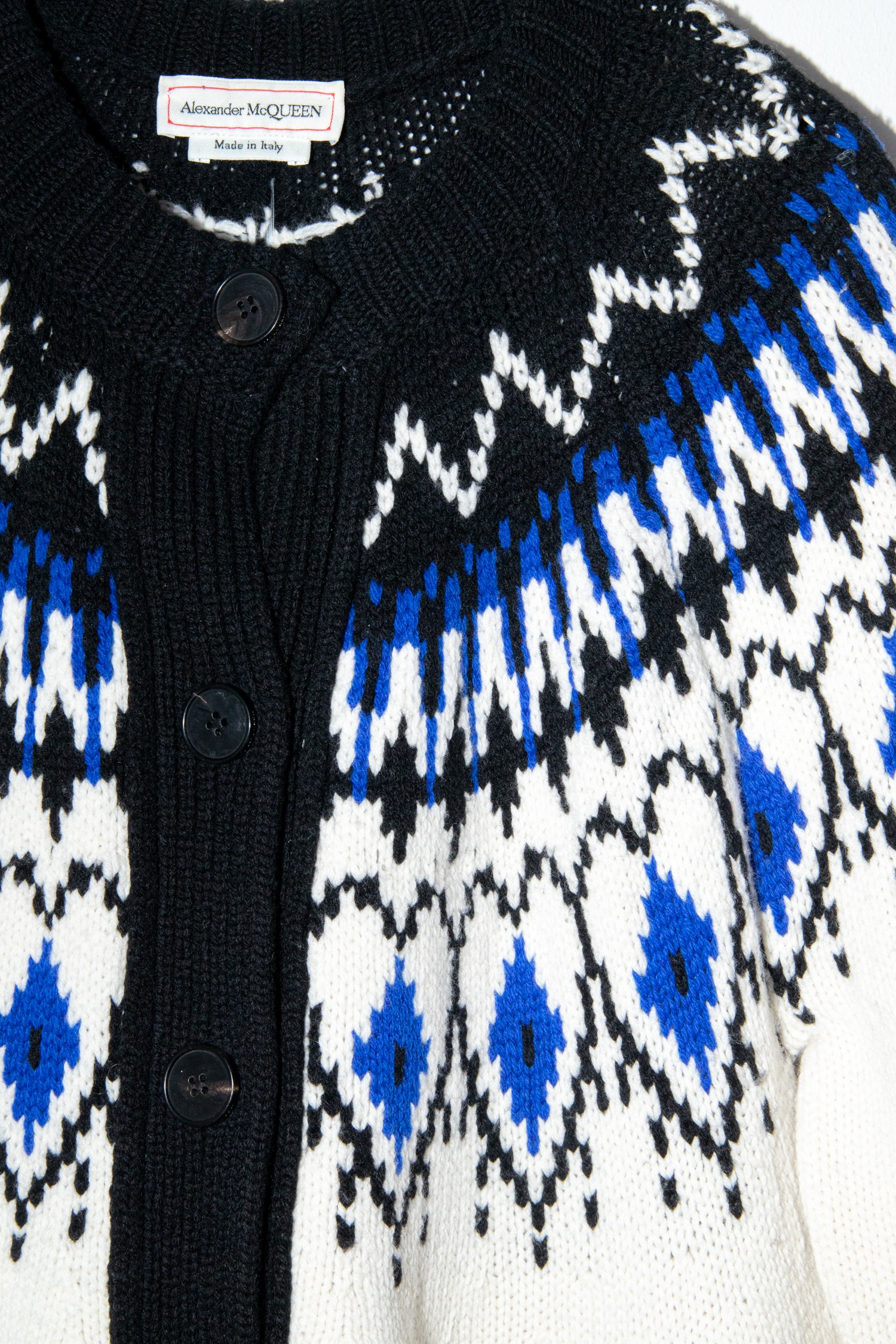 Alexander McQueen Strickjacke mit Fair-Isle-Strickmuster