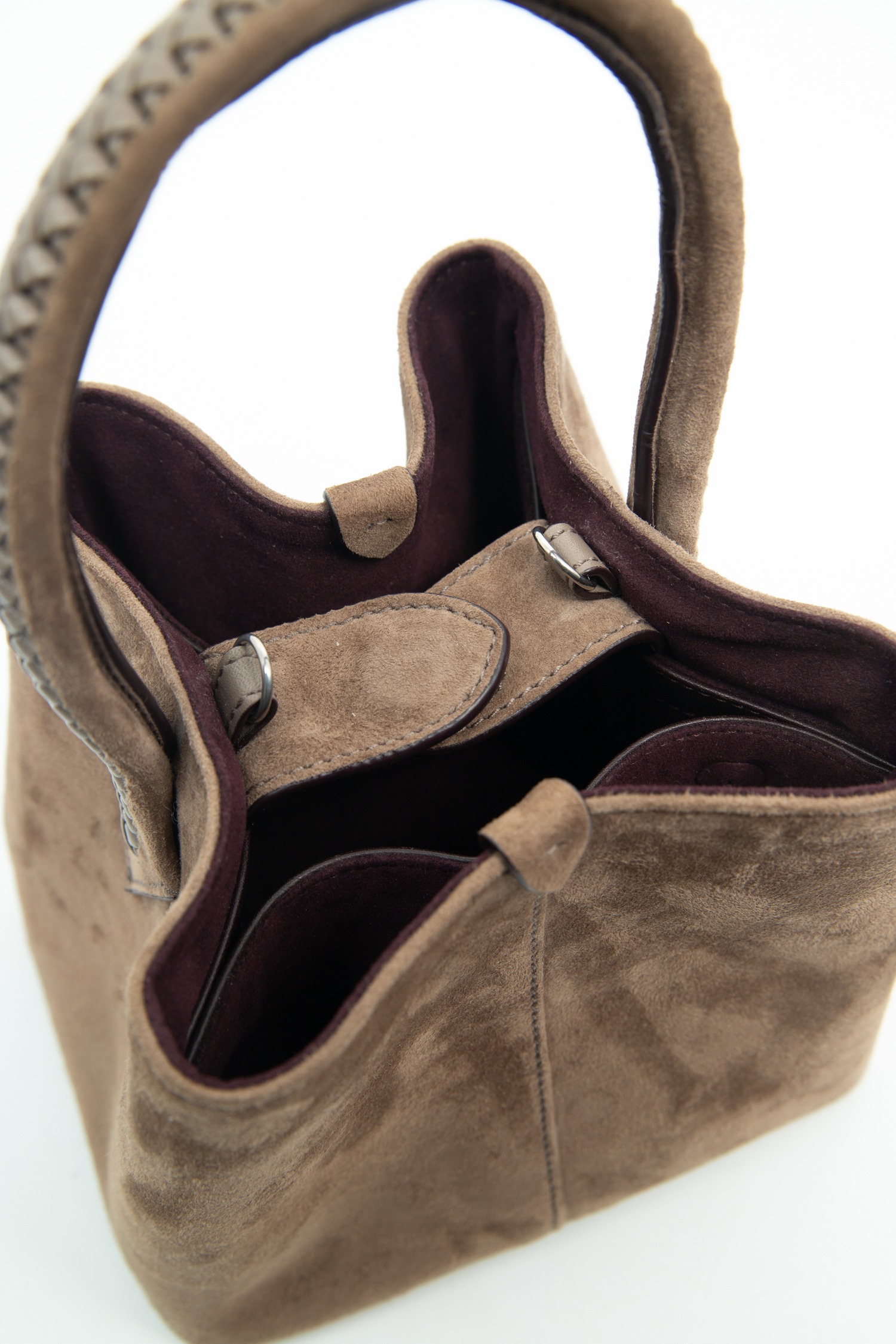 Métier "Vérité Mini" Handtasche in Graubraun