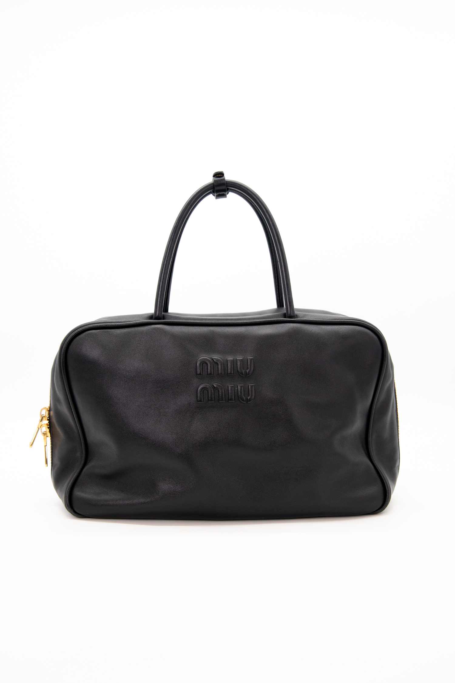 Miu Miu "Beau Big" rechteckige Handtasche in Schwarz