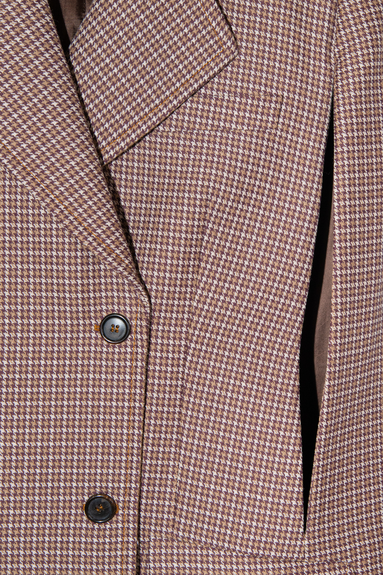 Miu Miu Cape mit Hahnentrittmuster in Braun