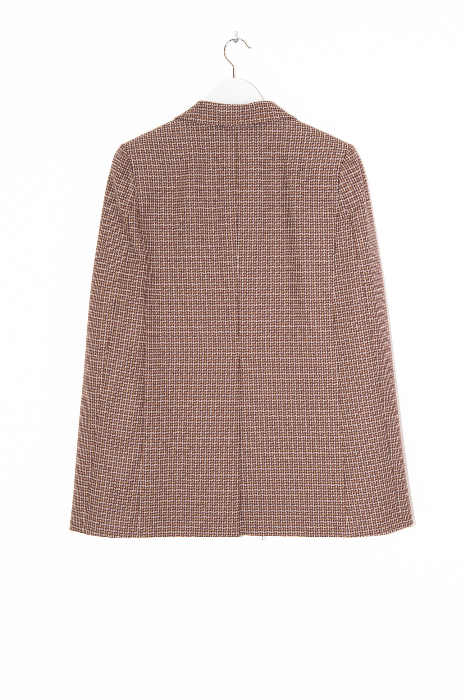 Miu Miu Cape mit Hahnentrittmuster in Braun