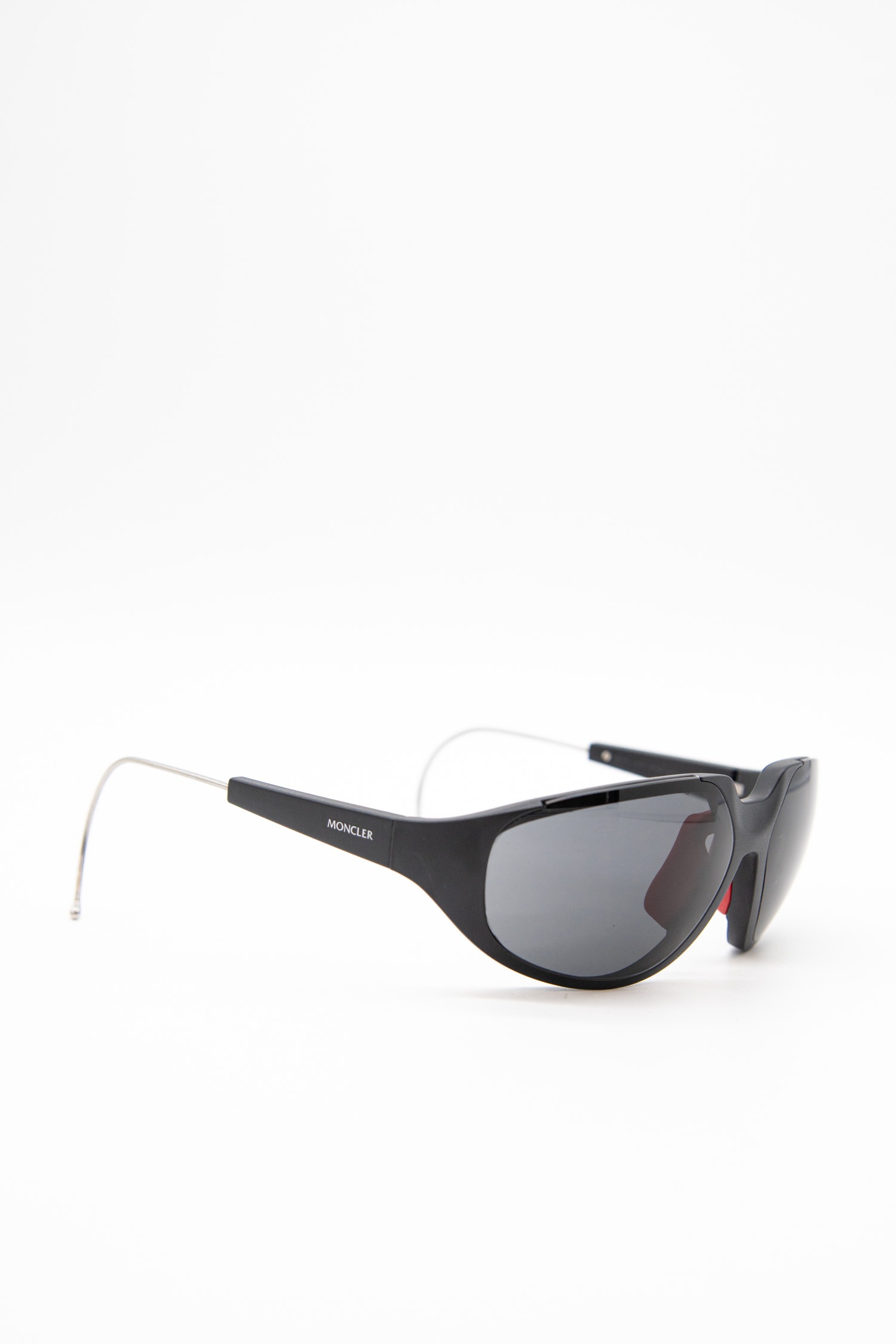 Moncler "Laszer" Sonnenbrille in Schwarz