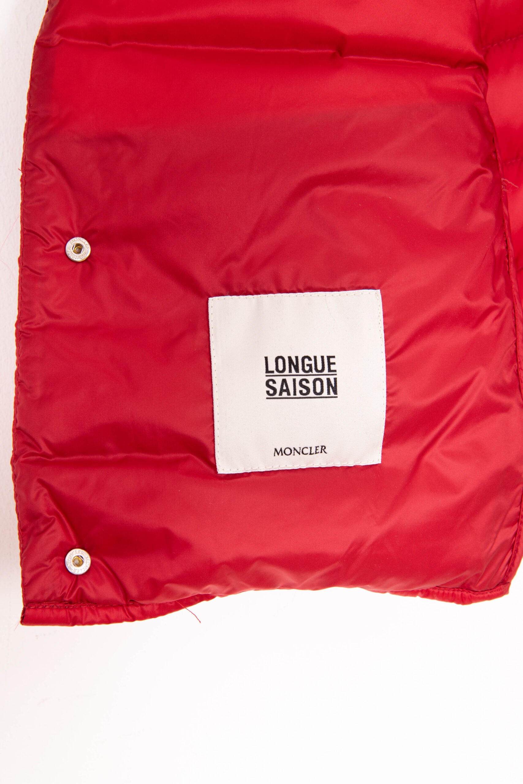 Moncler "Liane Gilet" Daunenweste in Rot