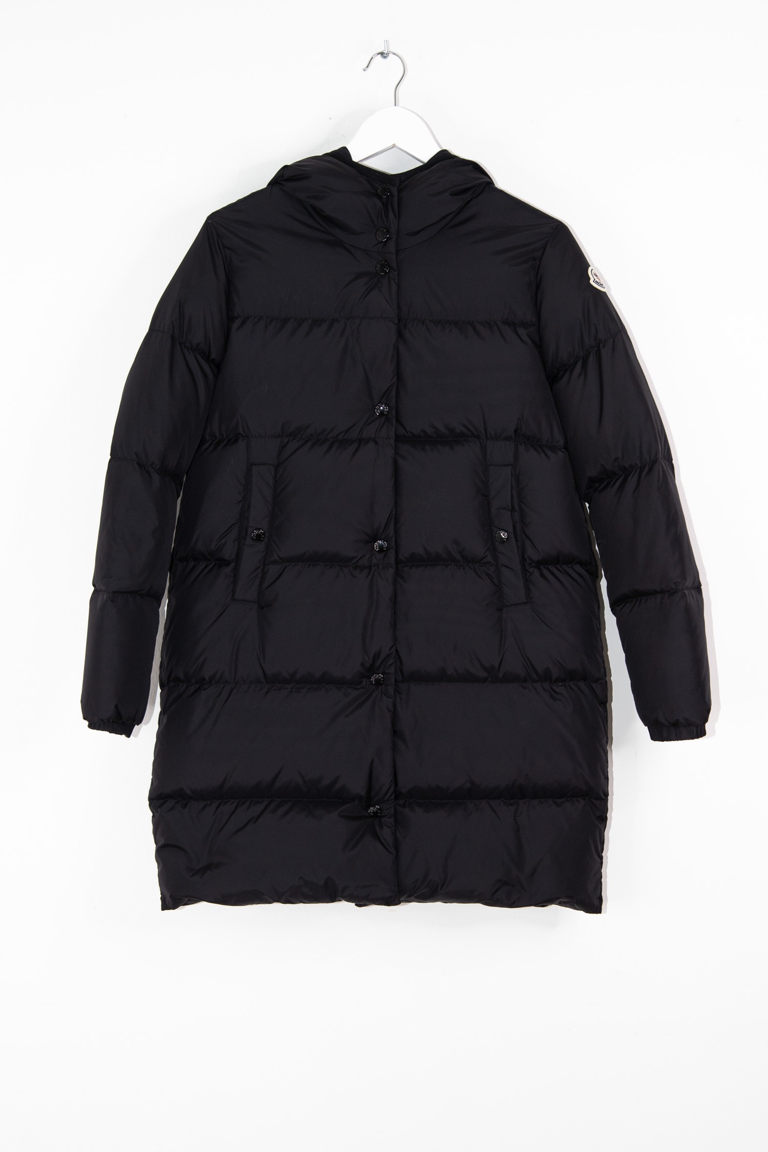 Moncler "Burgaux Giubbotto" Steppmantel in Schwarz