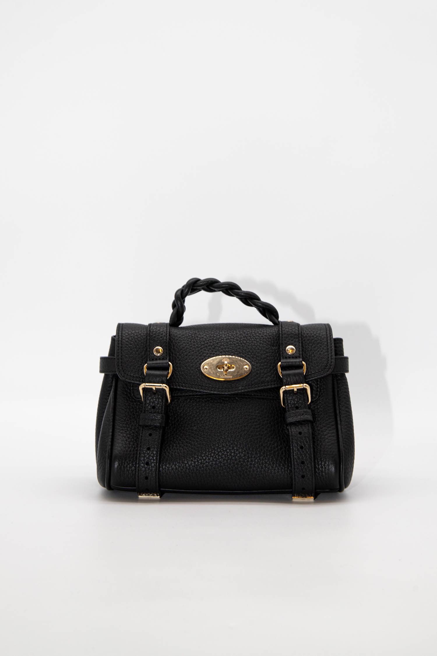 Mulberry "Mini Alexa" Handtasche in Schwarz