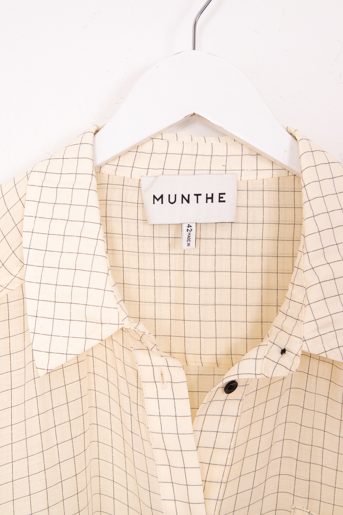 Munthe "Edan" Hemd in Creme und Schwarz