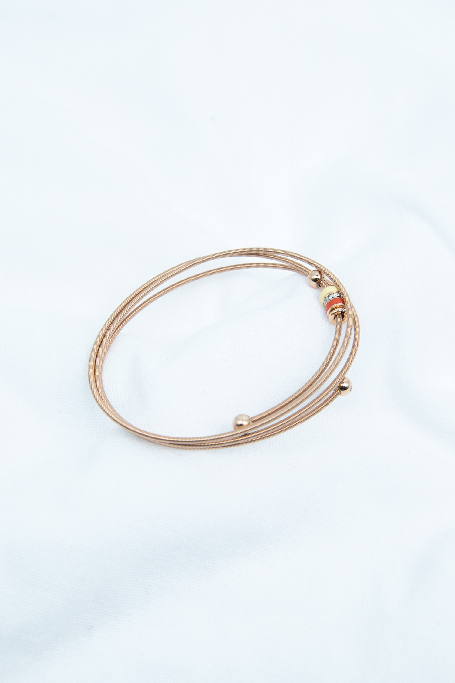 Niessing "Colette C 3-Fach" Armreif mit Charms aus 750er Roségold