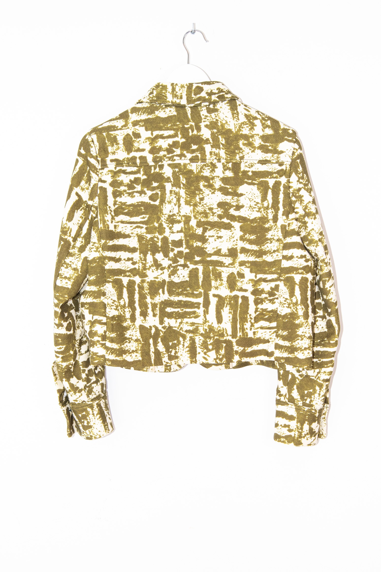 Odeeh Jacke in Oliv und Cremeweiß