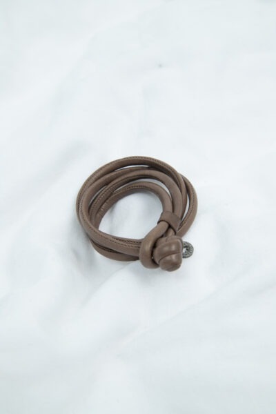 Ole Lynggaard "Sweet Drops" Lederarmband in hellbraun